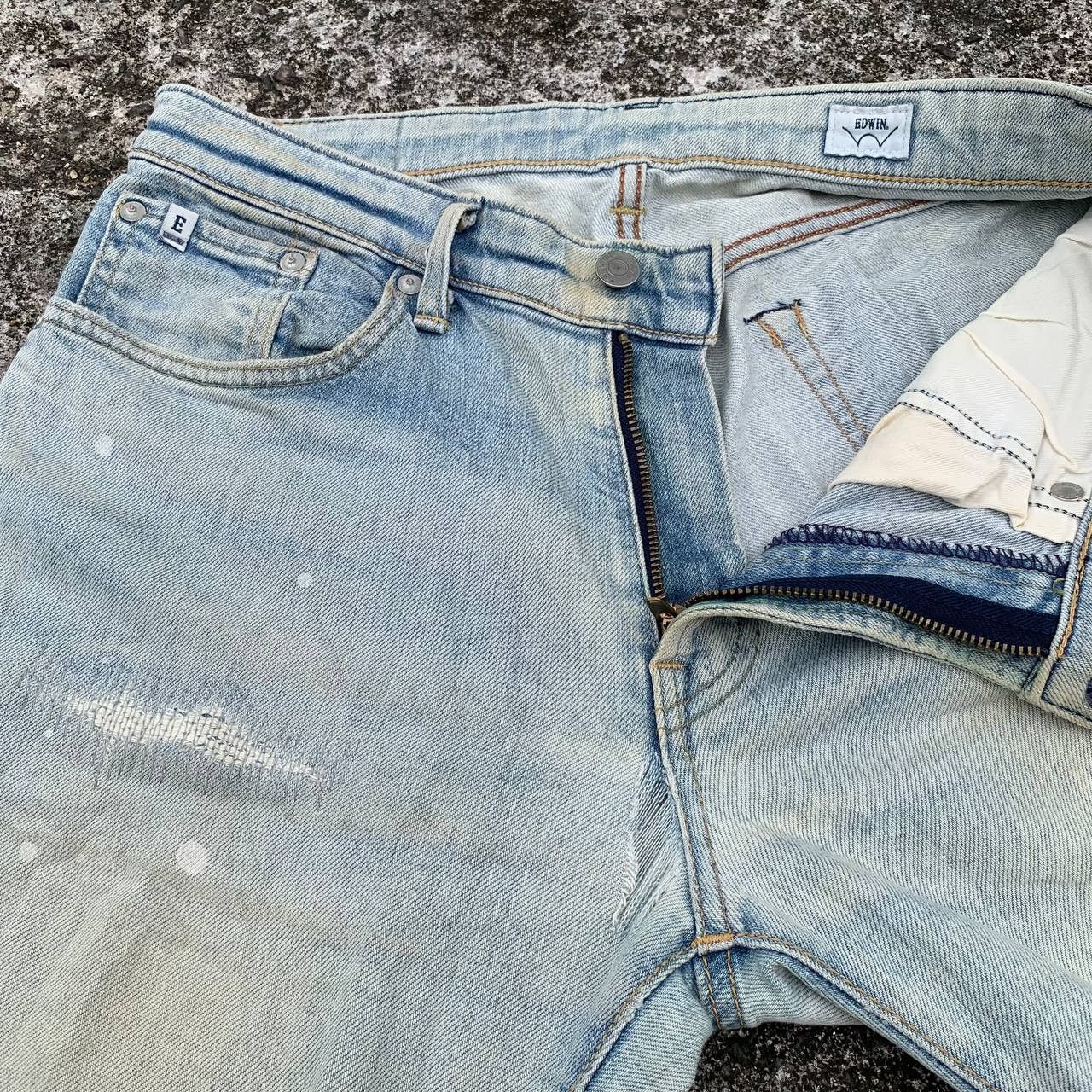 Edwin Edwin Japan Jeans Light Wash Denim Japanese Brand Size US 30 / EU 46 - 10 Thumbnail