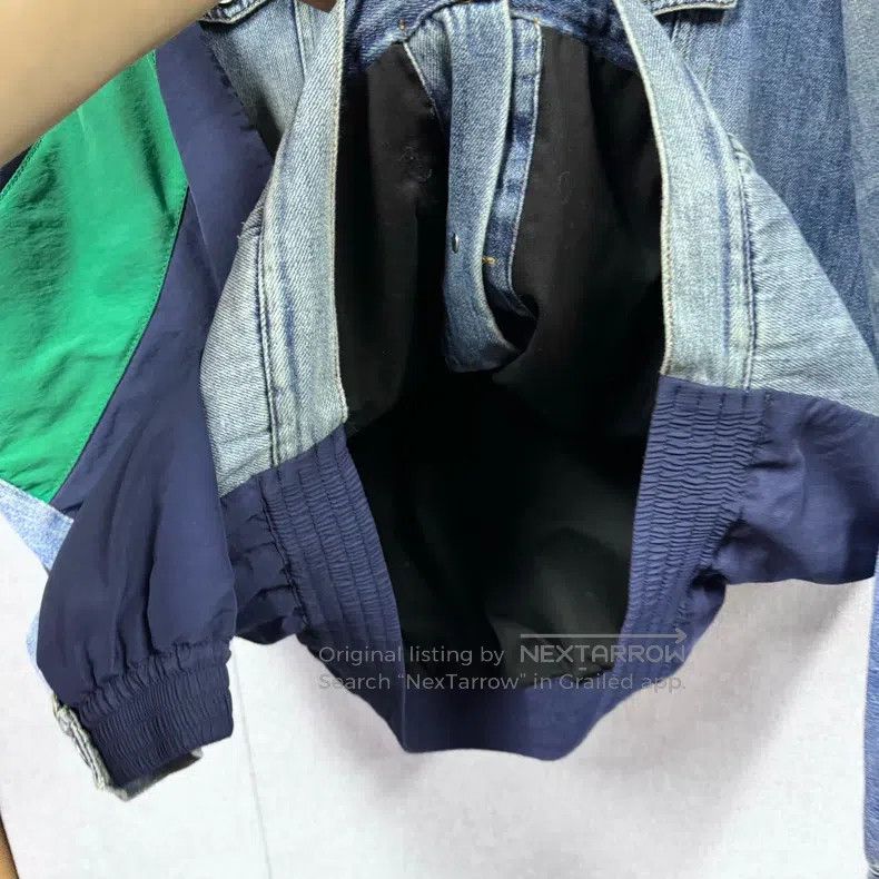 Balenciaga Balenciaga Front and Back Stitched Denim Jacket Size US L / EU 52-54 / 3 - 6 Thumbnail