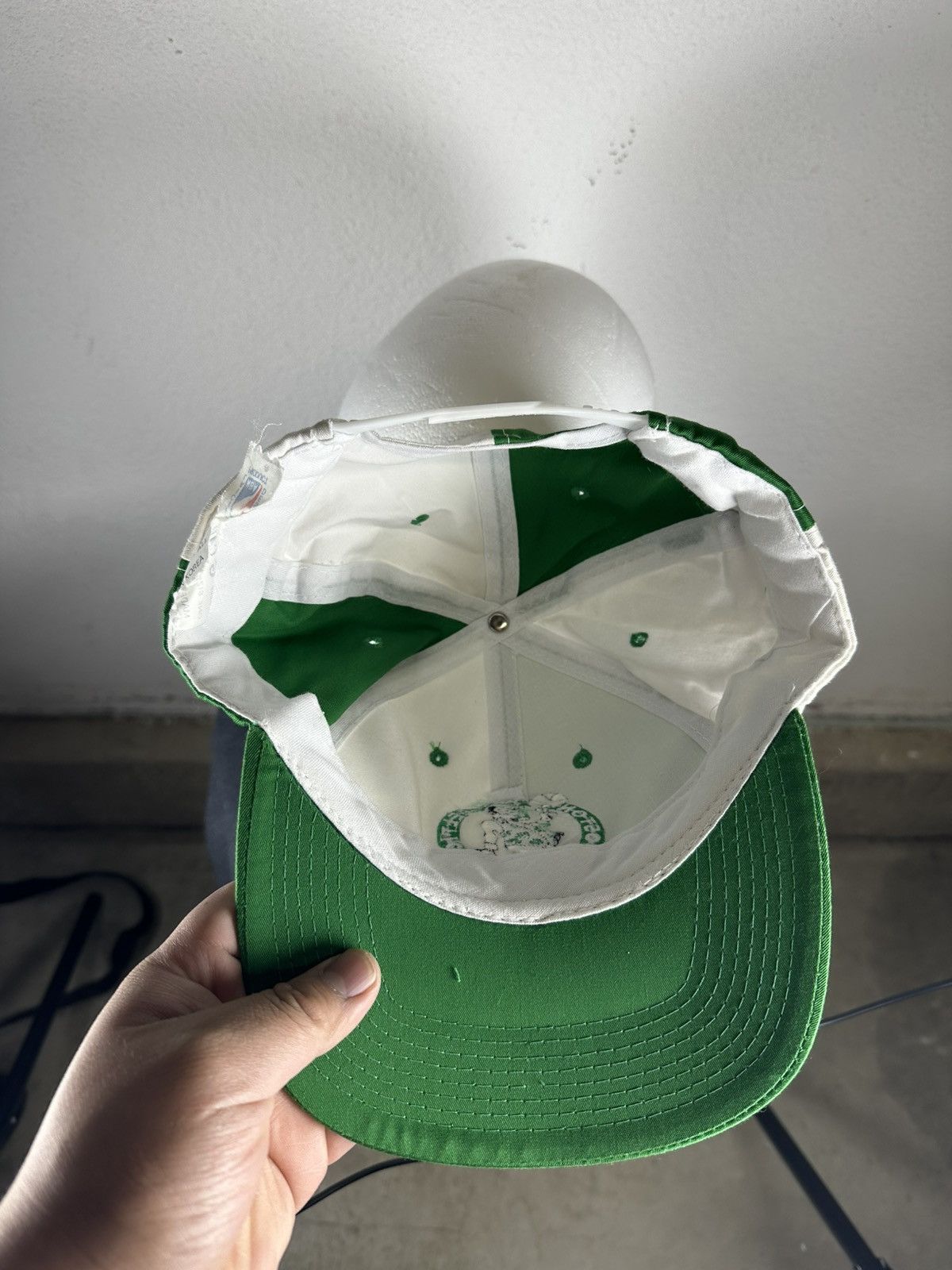 NBA Rare 90s Boston Celtics color block hat Size ONE SIZE - 6 Thumbnail