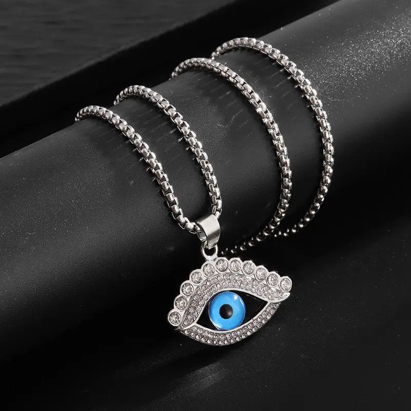 Jewelry Creative Turkish Evil Eye God's Eye Necklace Size ONE SIZE - 2 Thumbnail