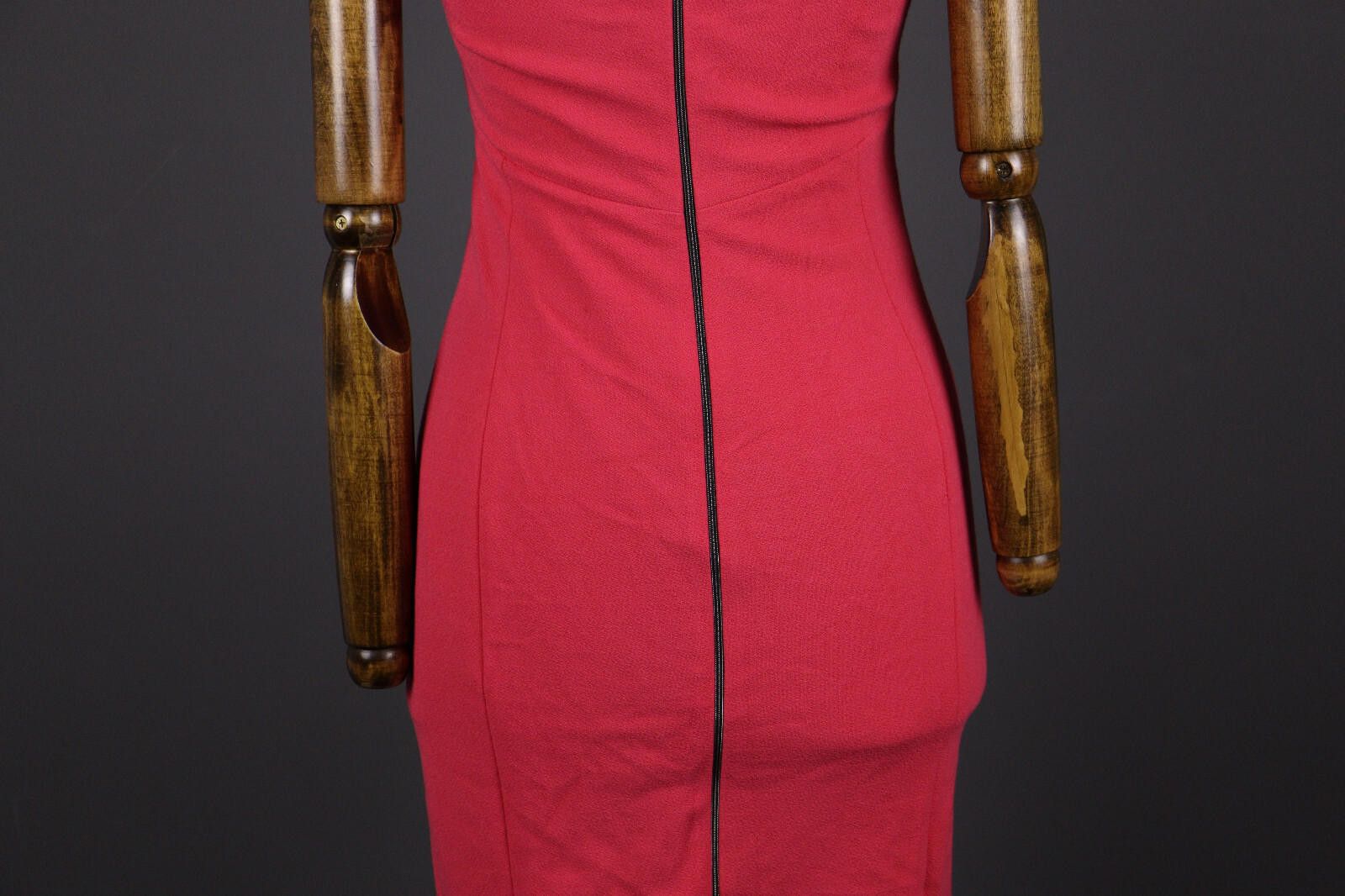 Designer Marc Cain Red Party Cocktail Bodycon Sheath Dress Size 3 Size M / US 6-8 / IT 42-44 - 8 Thumbnail