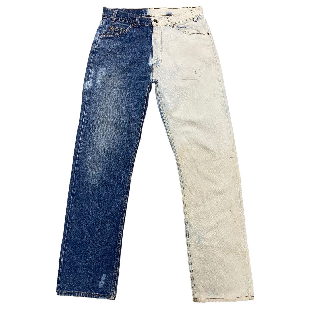 Levi's Vintage 90s Levis 505 Regular Fit Straight Leg Jeans Bleach Size US 33 - 2 Thumbnail
