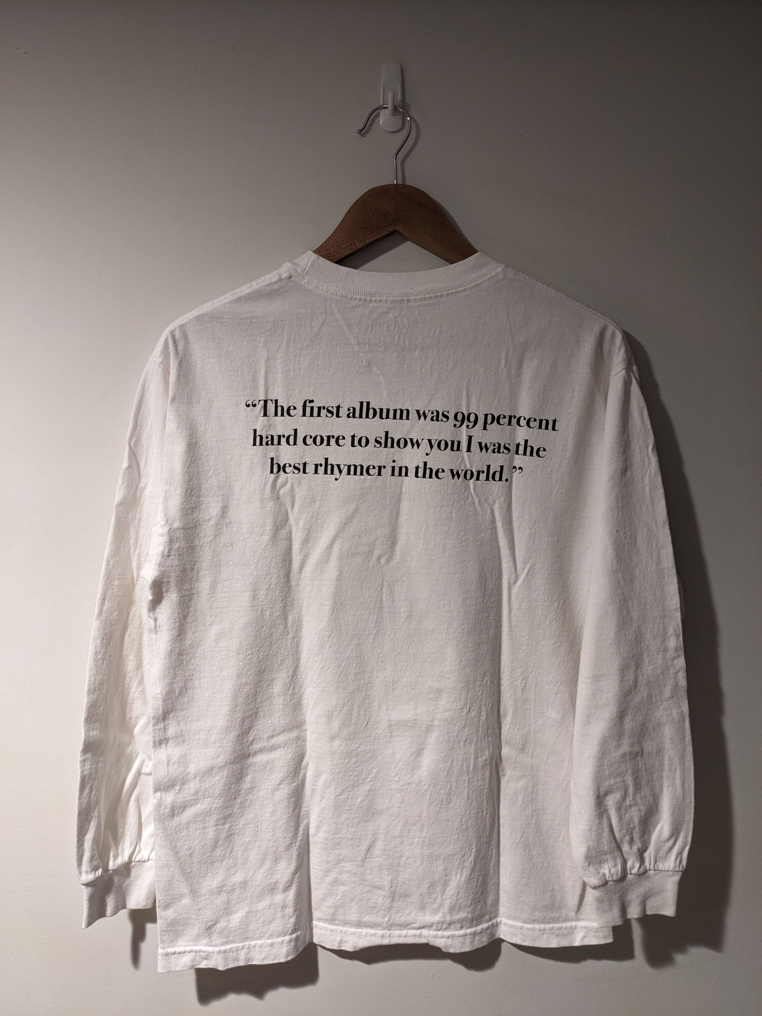 Pleasures Pleasures Big Pun White Medium Long-Sleeve T-Shirt Size US M / EU 48-50 / 2 - 4 Thumbnail