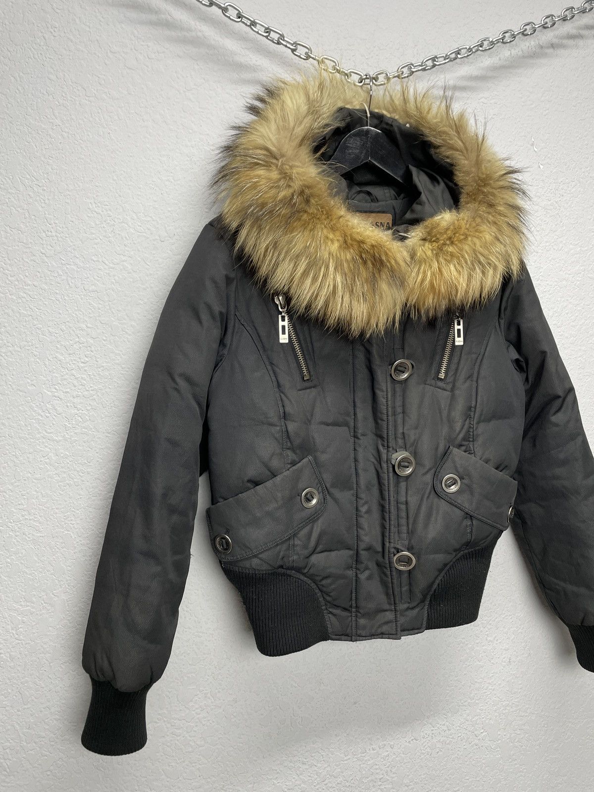 Le Grande Bleu (L.G.B.) Vintage Rick Owens Vibe Faux Fur Trim Girly Puffer Jacket y2 Size S / US 4 / IT 40 - 3 Thumbnail