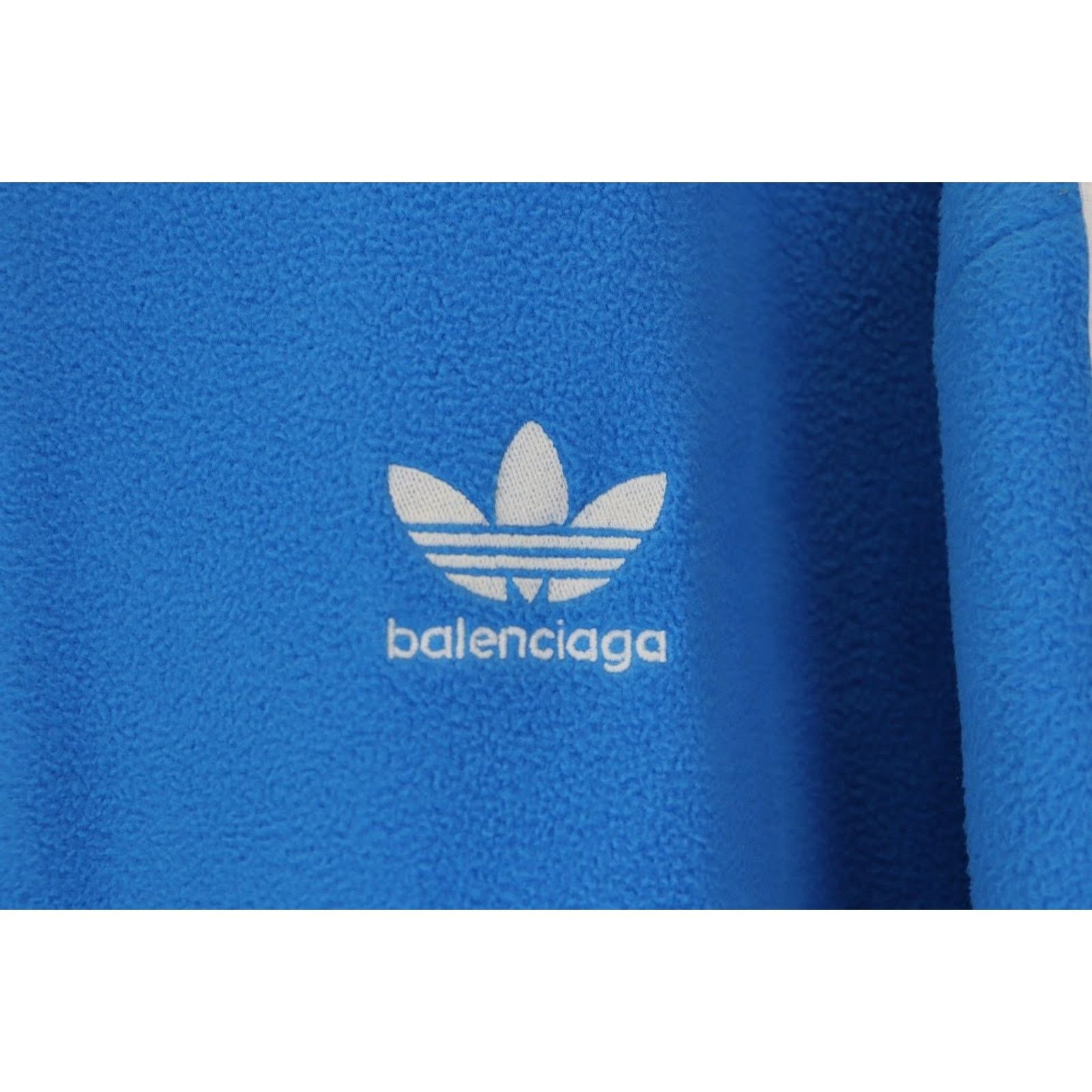 Adidas × Balenciaga o1rshd1 Fleece Hoodie in Blue Size US XS / EU 42 / 0 - 3 Thumbnail