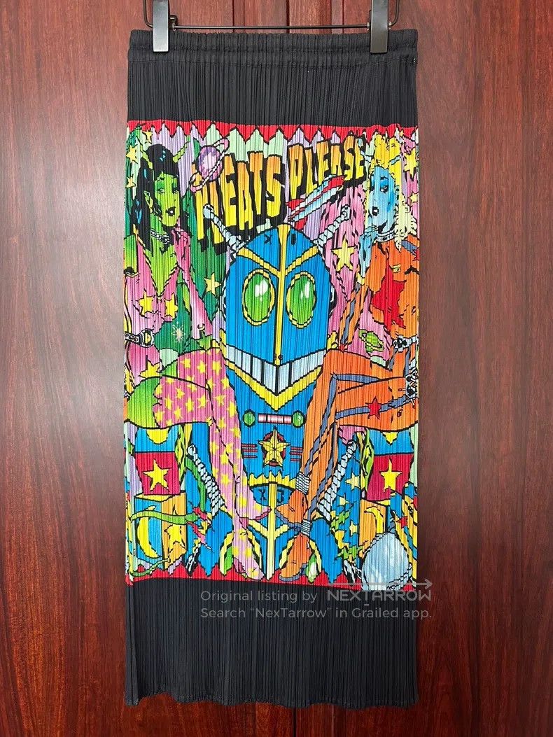 Issey Miyake Issey Miyake size:3 Comic Midi Skirt Size 31" - 1 Thumbnail