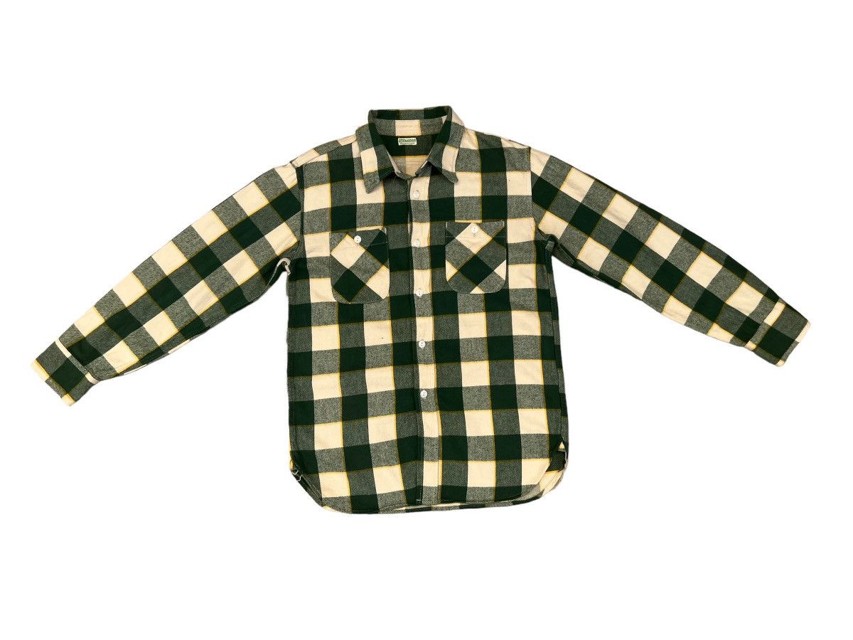 Japanese Brand Masterpiece Brand Japan Checked Gusset Flannel Work Shirt Size US M / EU 48-50 / 2 - 1 Thumbnail