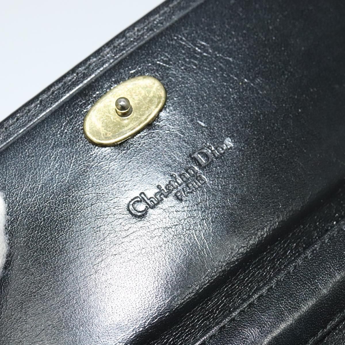 Dior DIOR Chain Shoulder Bag Leather Black Gold Size ONE SIZE - 16 Thumbnail