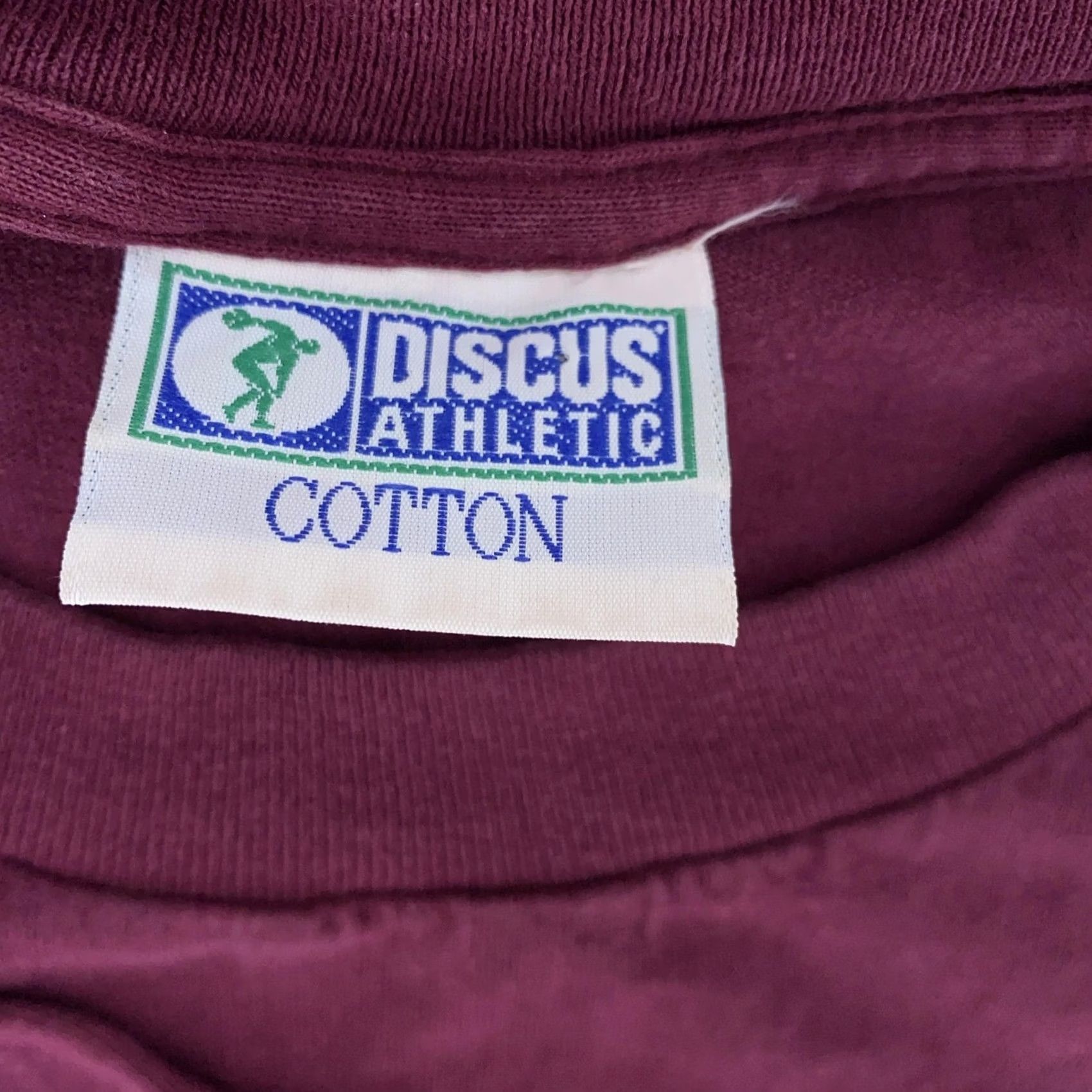 Vintage VINTAGE Discus Athletic Shirt Mens Medium Pocket Tee 90s Classic Basic Red Cotton Crew Neck Short Sleeve Pockets Mens Vintage Unique Size US M / EU 48-50 / 2 - 4 Thumbnail