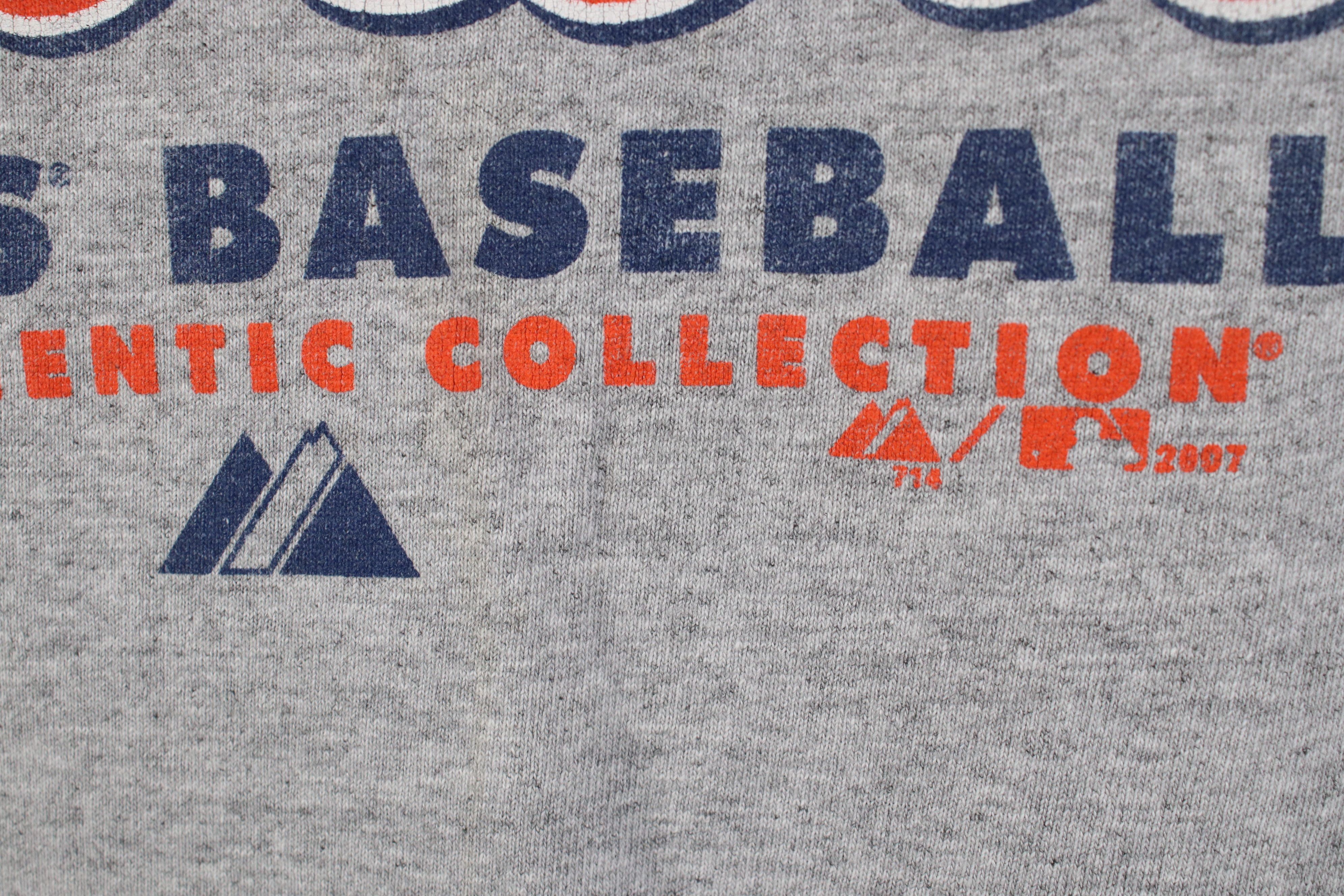 Majestic Vintage Y2K 2007 Majestic Baseball T-Shirt Heather Gray Size US L / EU 52-54 / 3 - 5 Thumbnail