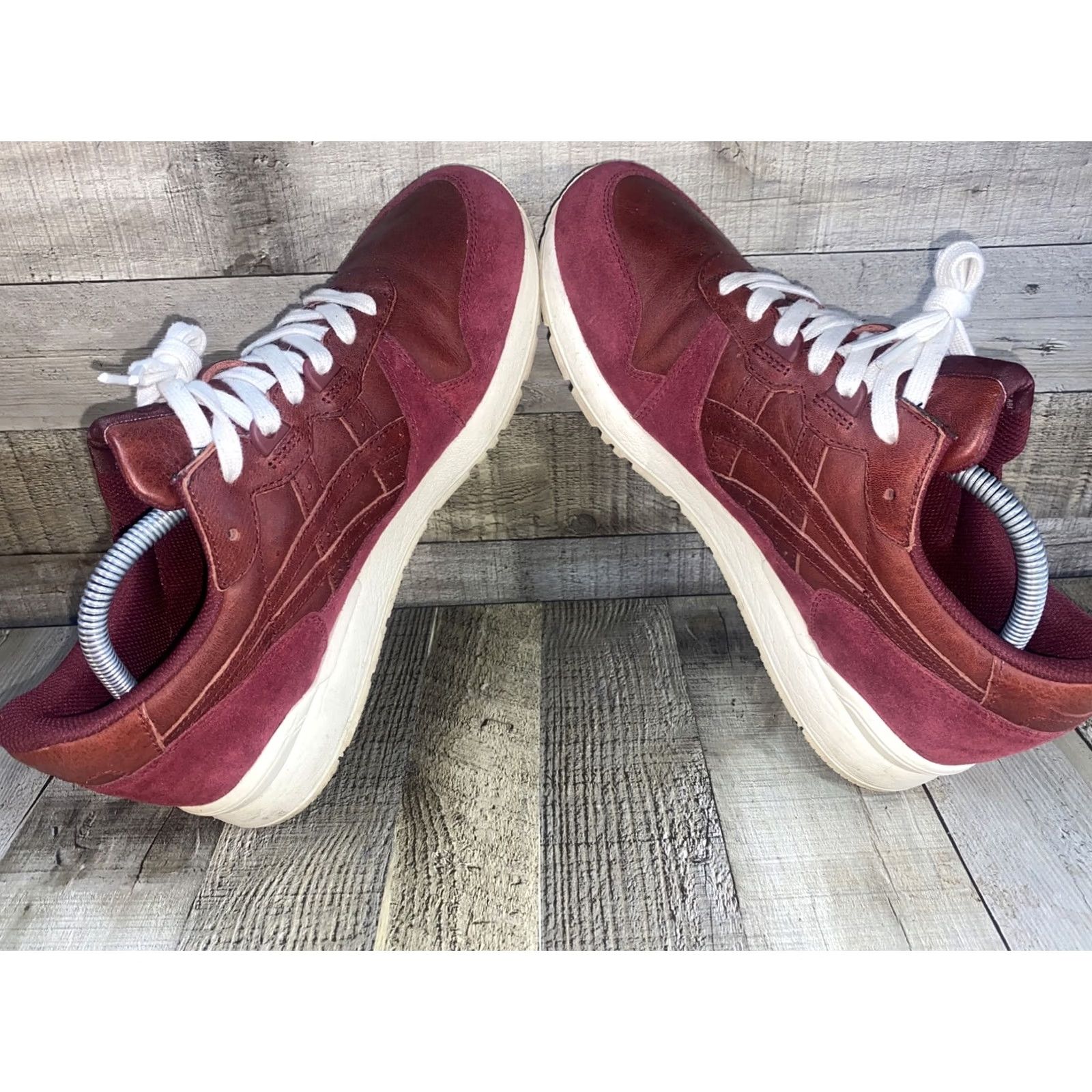 Asics ASICS GEL-Lyte Mens Burgundy H822L-2626 Casual Sneakers Shoes Burgandy Mens US 10.5 Size US 11 / EU 44 - 5 Thumbnail