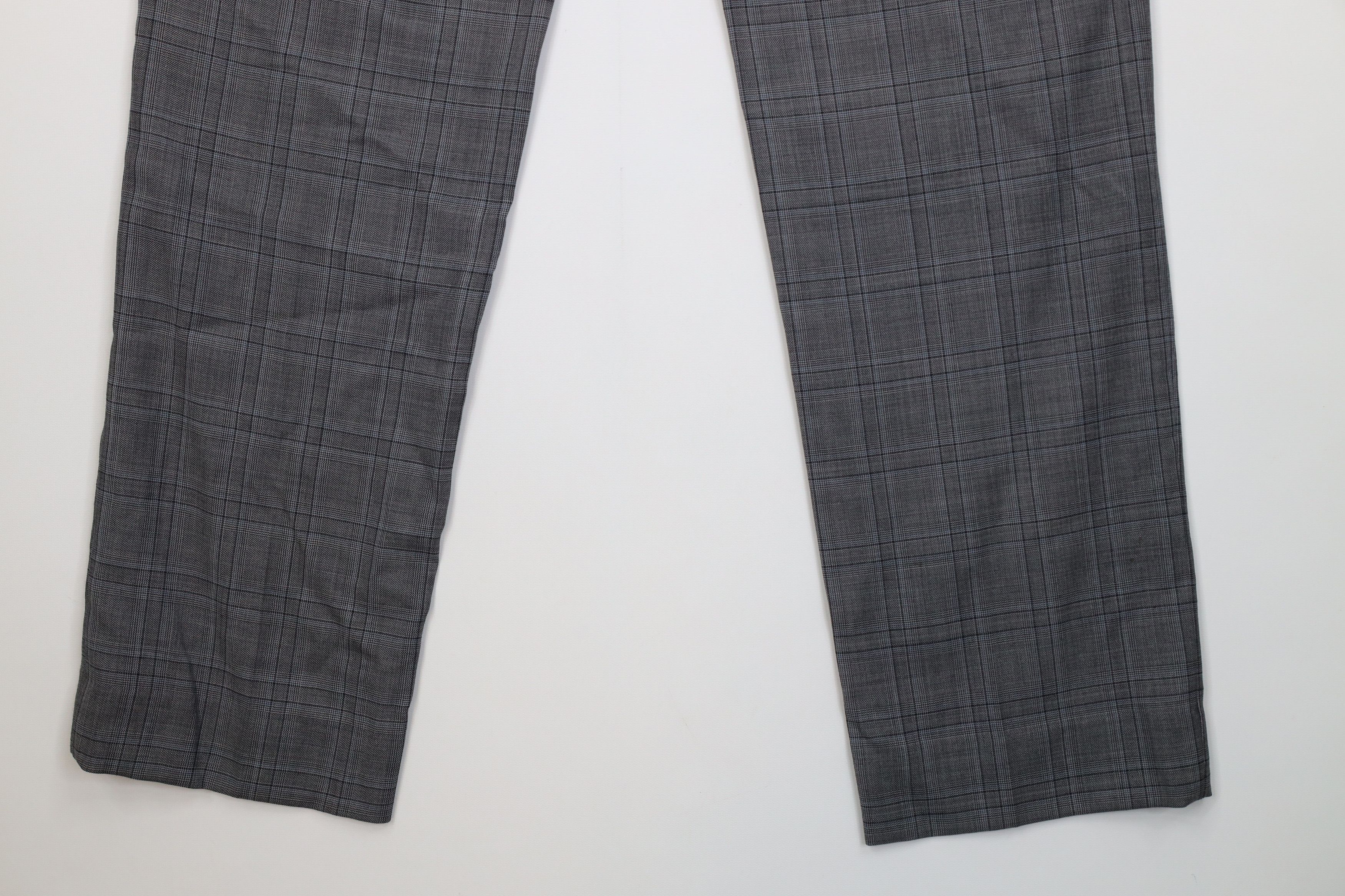 Banana Republic Banana Republic Slim Fit Wool Knit Chino Pants Gray Plaid Size US 31 - 14 Thumbnail