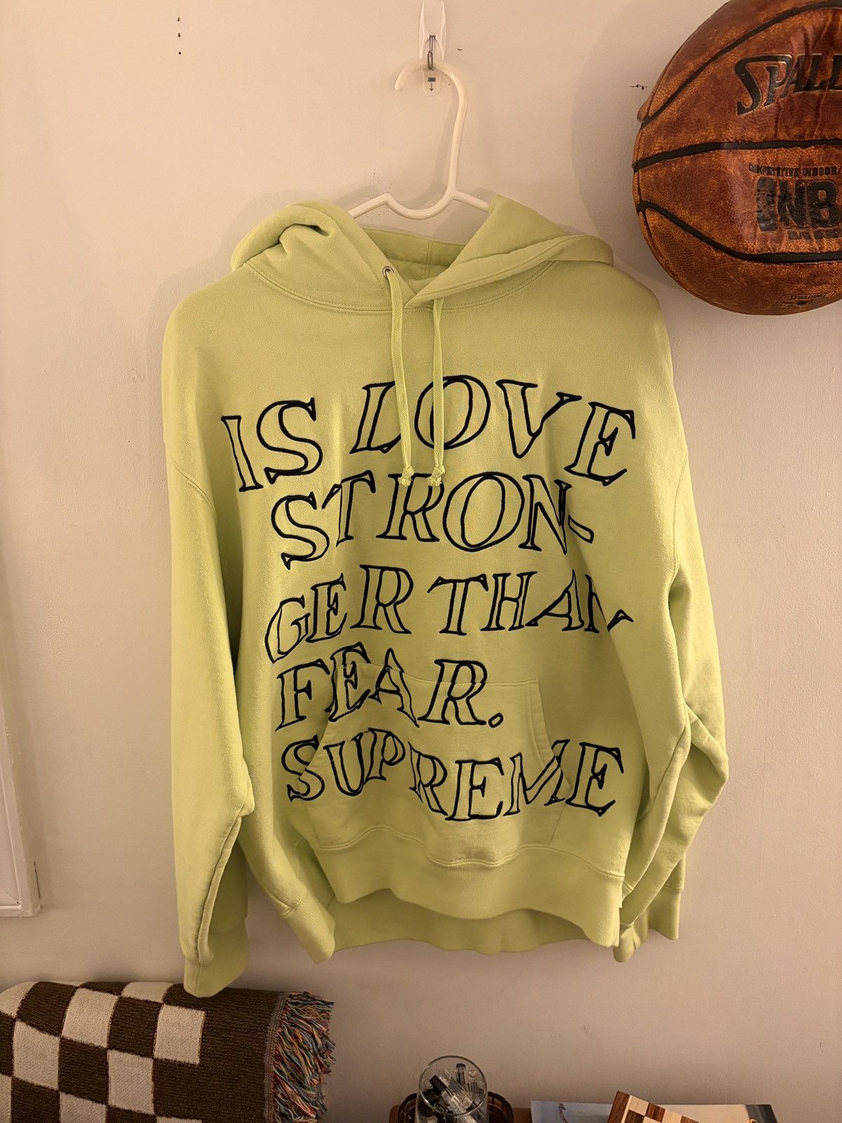 Supreme SS23 Supreme “Is Love Stronger Than Fear” Hoodie | Grailed