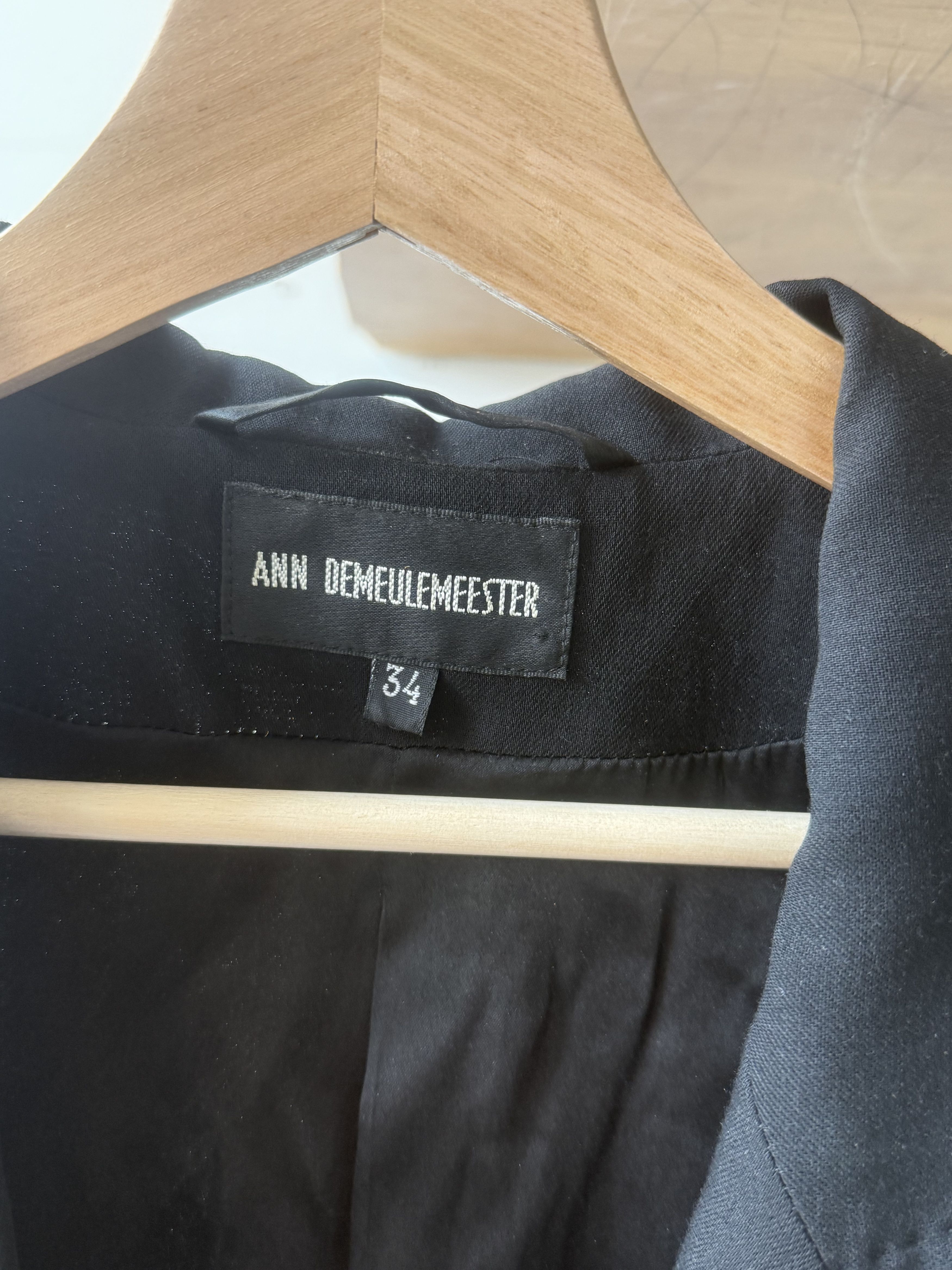 Ann Demeulemeester Ann Demeulemeester Virgin Wool Blazer Size S / US 4 / IT 40 - 3 Thumbnail