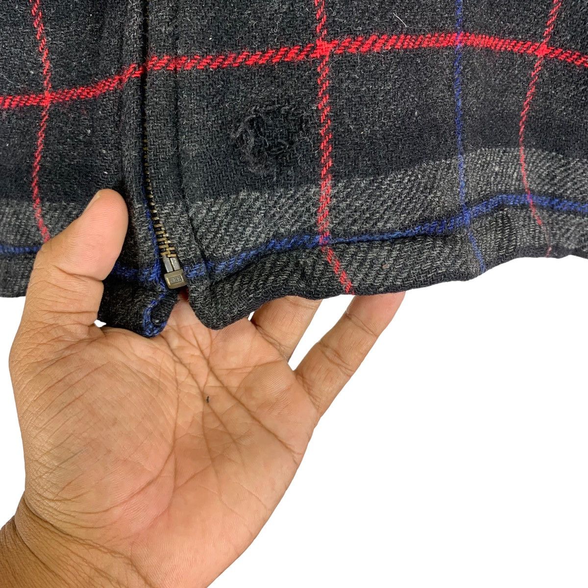 Japanese Brand × Vintage 🔥🔥VINTAGE FLYING SCOTSMAN COLLECTION TARTAN WOOL ZIPPER Size US M / EU 48-50 / 2 - 6 Thumbnail