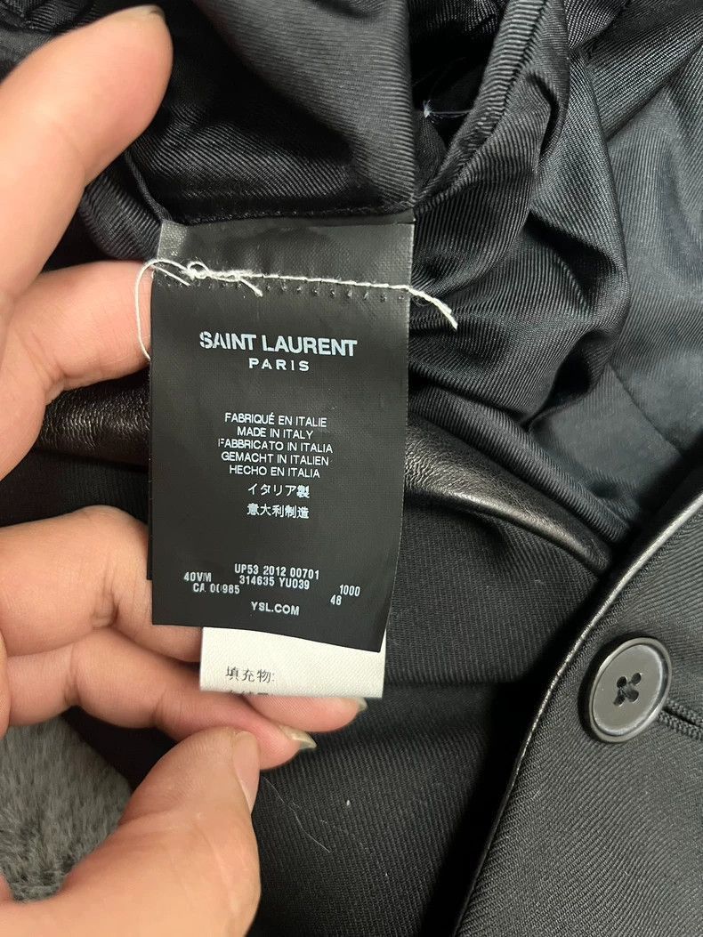 Saint Laurent Paris Saint Laurent Paris Green fruit collar wool jacket-2508 Size US M / EU 48-50 / 2 - 6 Thumbnail