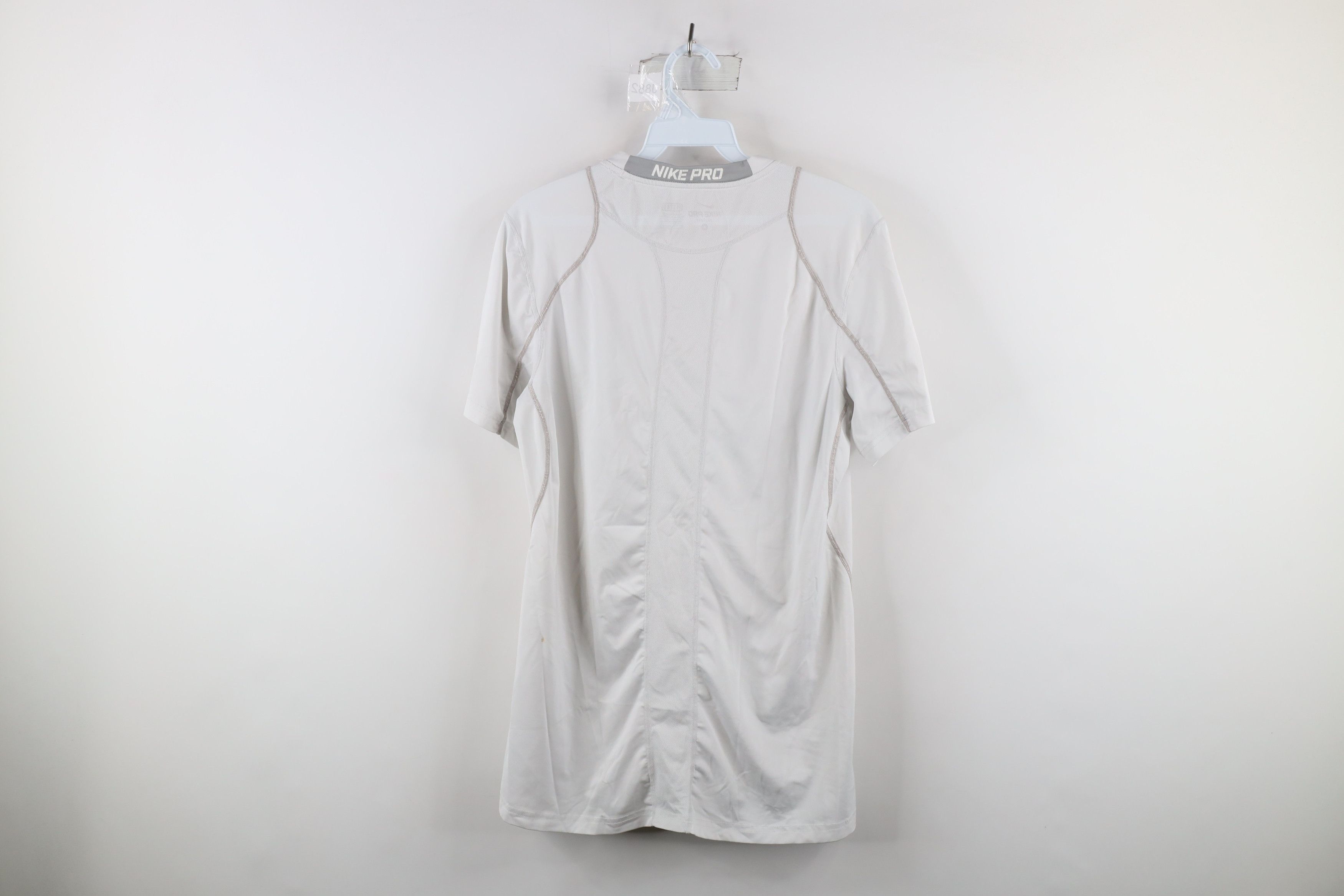 Nike × Vintage Nike Pro Compression Short Sleeve Training Gym T-Shirt White Size US S / EU 44-46 / 1 - 12 Thumbnail