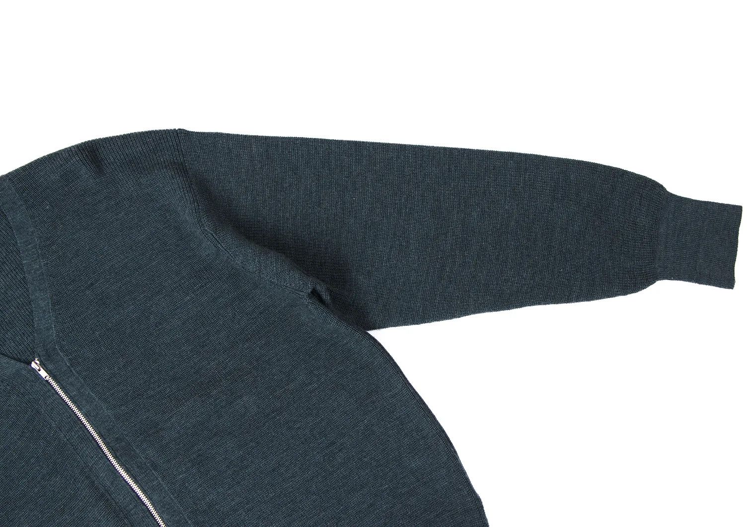 Comme des Garcons Homme Plus Wool Zip Knit Cardigan in Blue, Size M Size US M / EU 48-50 / 2 - 5 Thumbnail