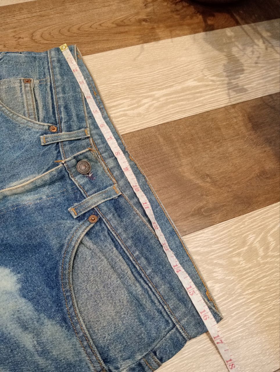 Levi's Vintage Clothing RARE LEVI'S VINTAGE 505 ORANGE TAB BLEACH JEANS Size US 33 - 14 Thumbnail