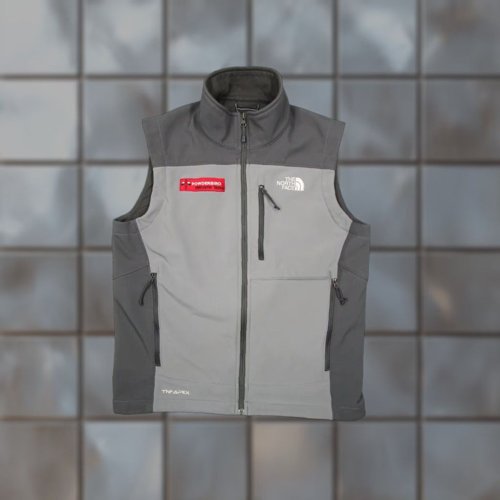 The North Face The North Face Vest Small Gray TNF Apex Full Zip Soft Shell Helicopter Ski Mens Size US S / EU 44-46 / 1 - 1 Thumbnail