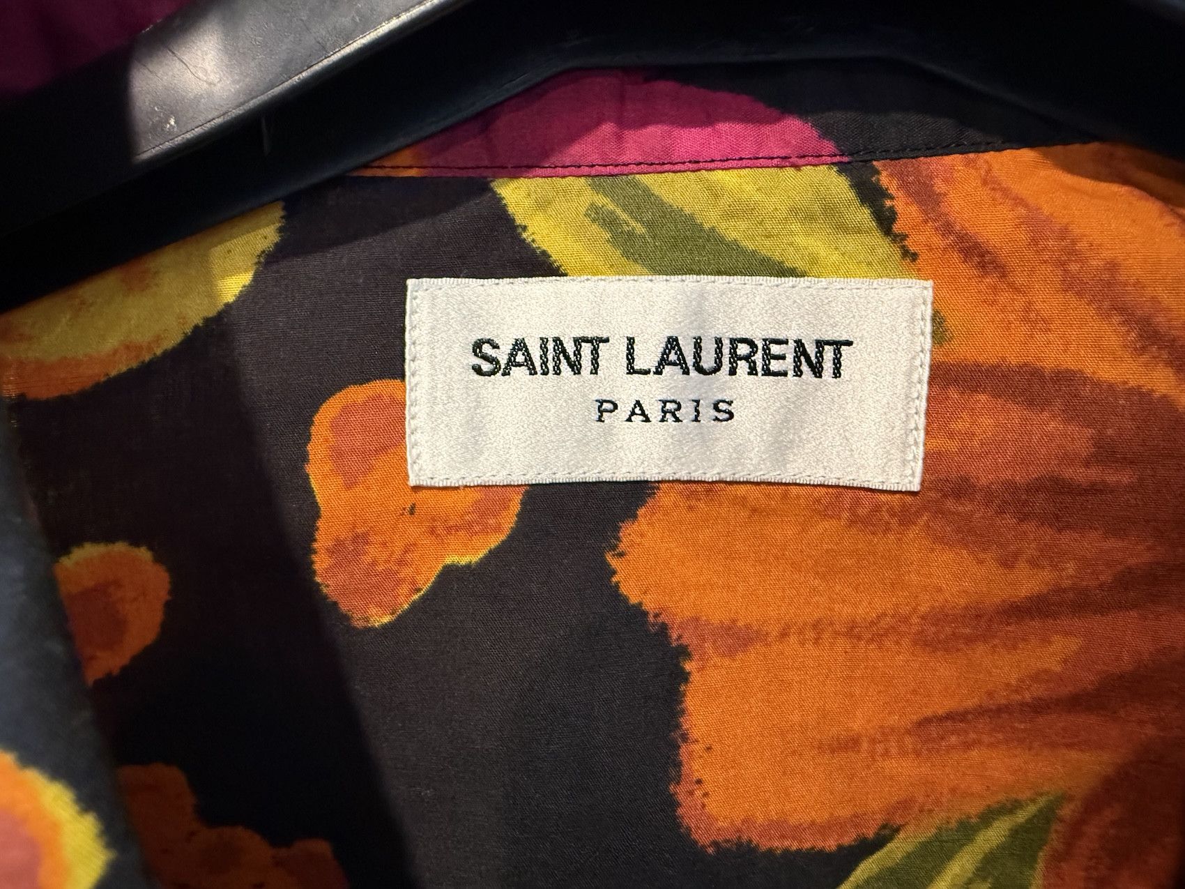 Saint Laurent Paris SS'22 Shirt Floral Print Size US L / EU 52-54 / 3 - 3 Thumbnail