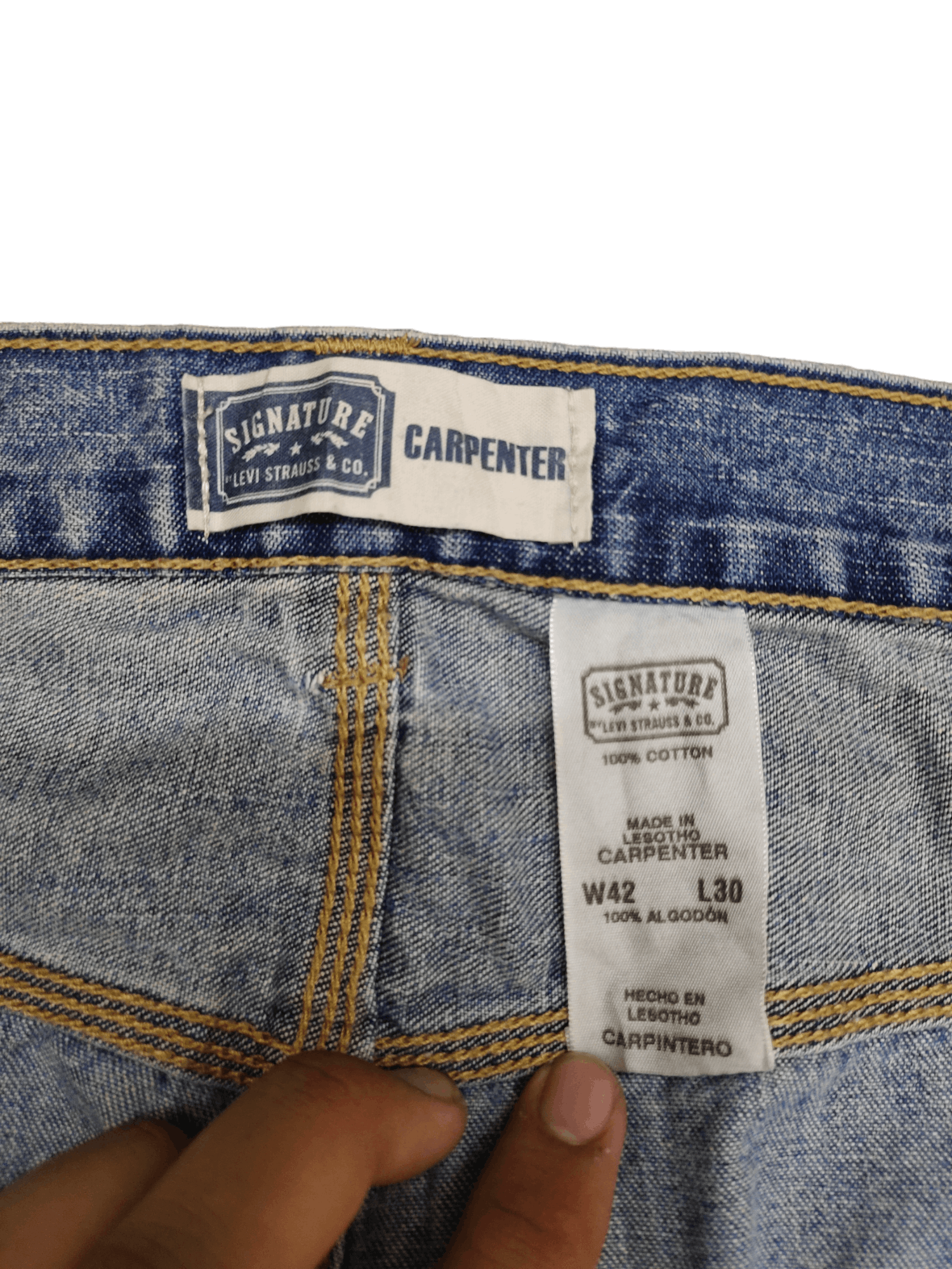 Levi's W42 Vintage Y2k Levis Carpenter Baggy Denim Pants Jnco Style Size US 42 / EU 58 - 17 Thumbnail