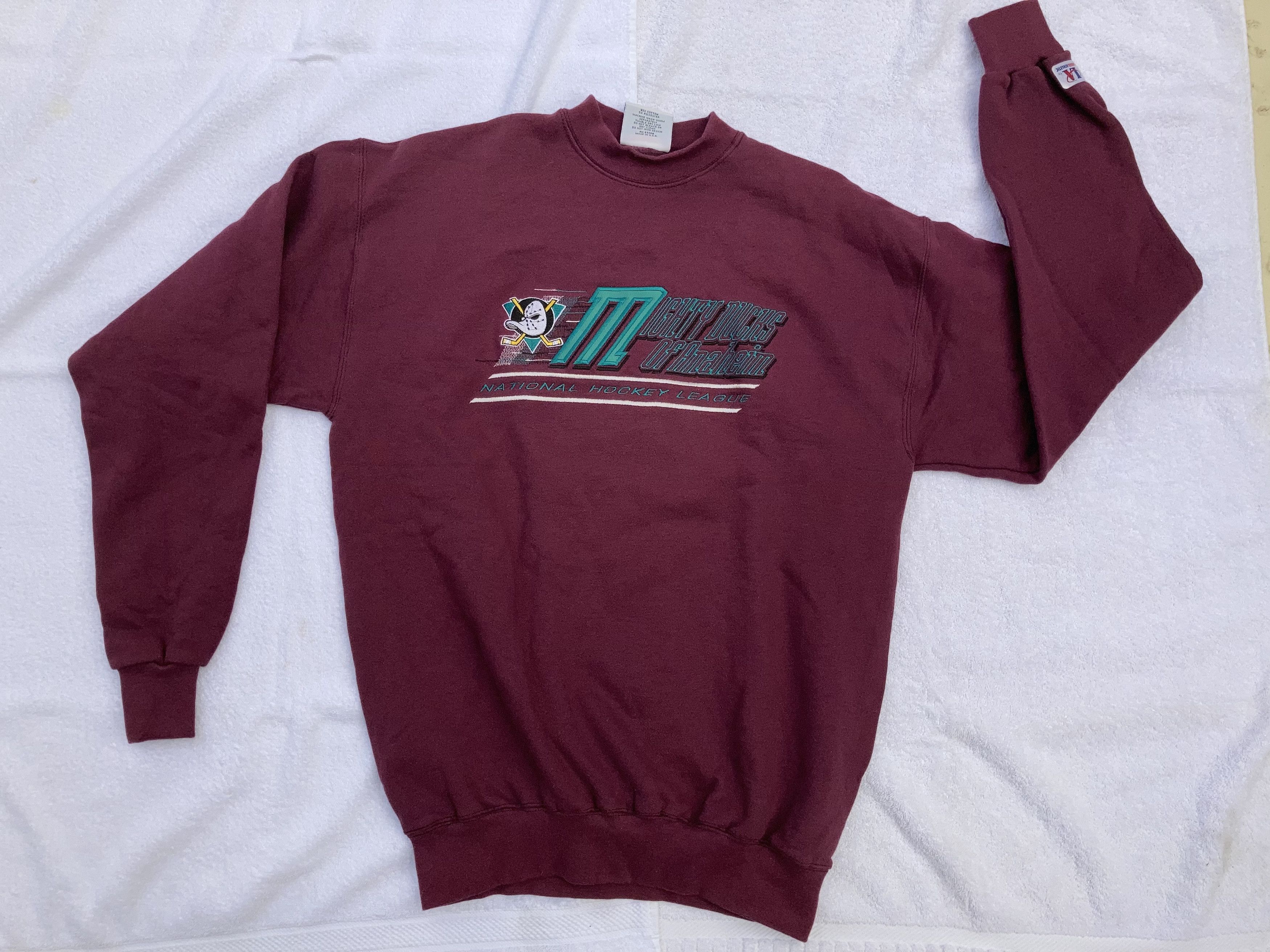 Logo Athletic Anaheim Mighty Ducks Vintage Early 90s Sweatshirt Unisex M Size US M / EU 48-50 / 2 - 1 Thumbnail