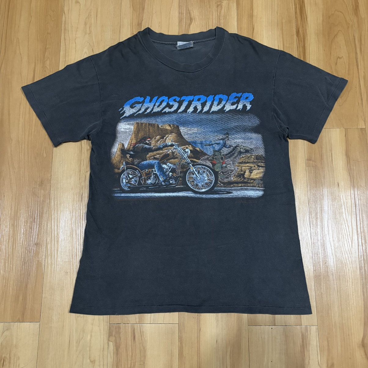 Harley Davidson Vintage Ghost rider by david mann t-shirt Size US M / EU 48-50 / 2 - 1 Thumbnail
