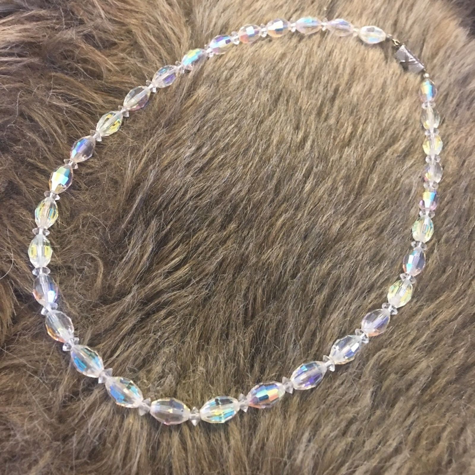 Vintage Vintage aurora borealis crystal choker necklace Size ONE SIZE - 9 Thumbnail