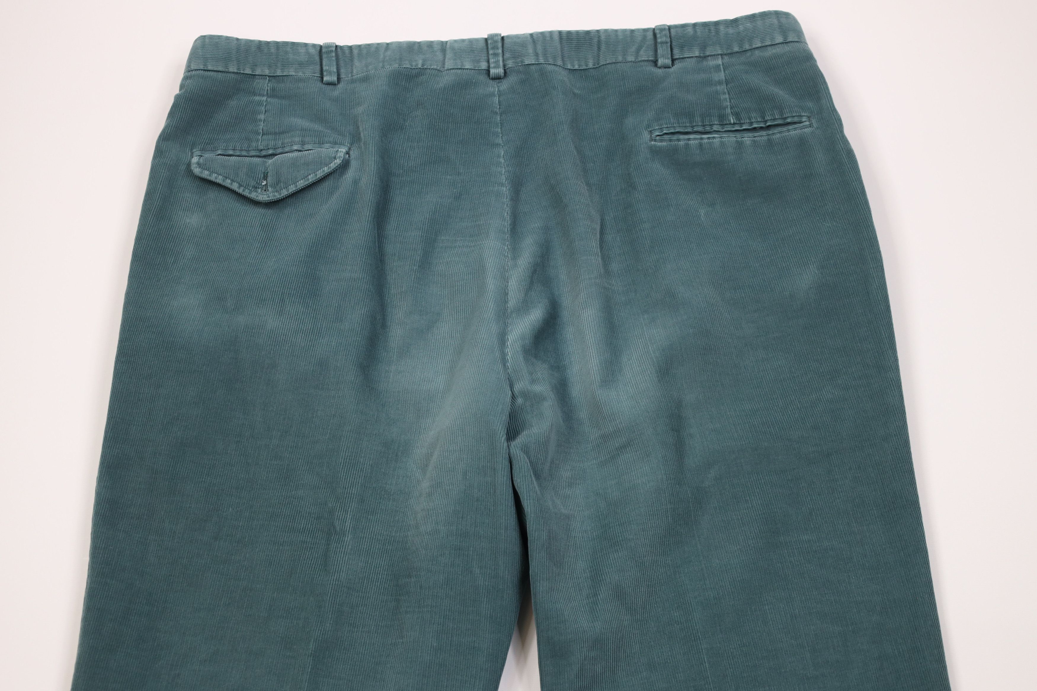 Vintage 70s Lands End Wide Leg Corduroy Chino Pants USA