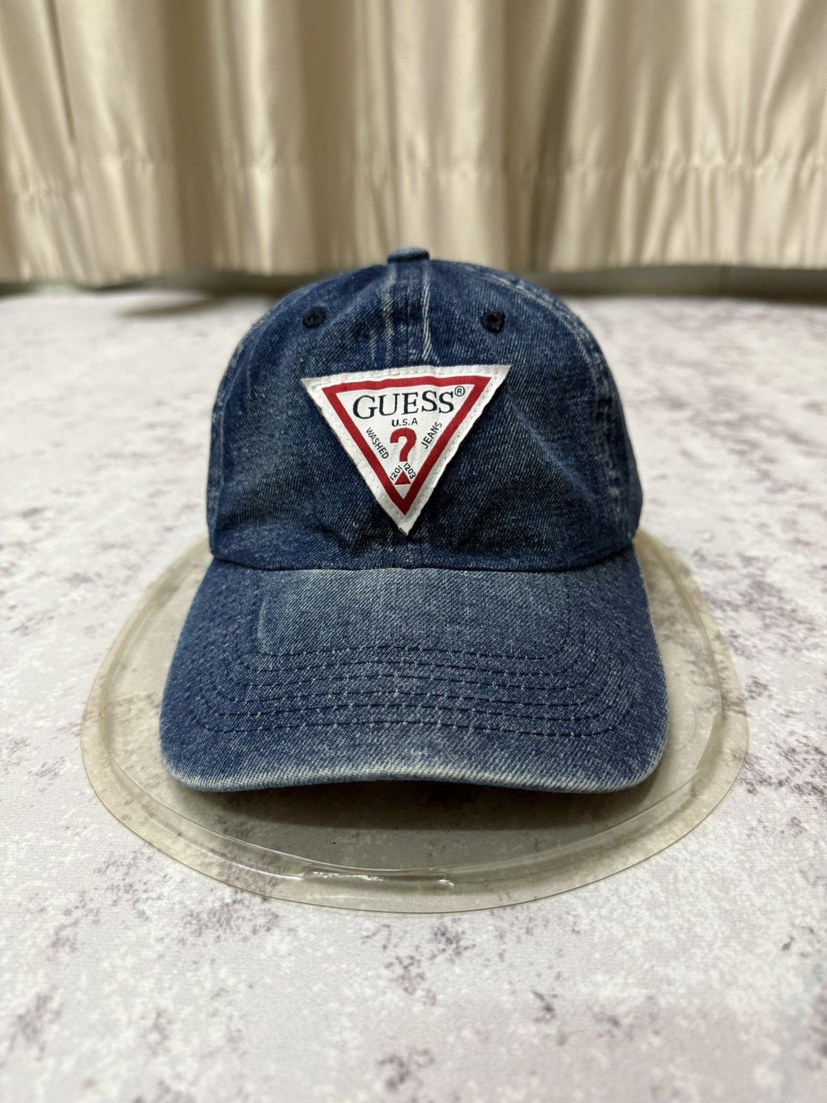 Guess Vintage Guess Denim Jeans Adjustable Buckleback Cap Size ONE SIZE - 1 Thumbnail