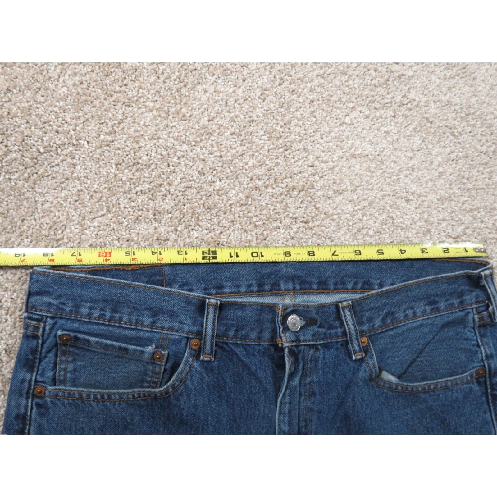 Levi's VTG Levi's 505 Jeans Denim Straight Leg Regular Fit 36X35 Men's Blue Pants Reg Zip 5-Pocket Design Size US 36 / EU 52 - 6 Thumbnail