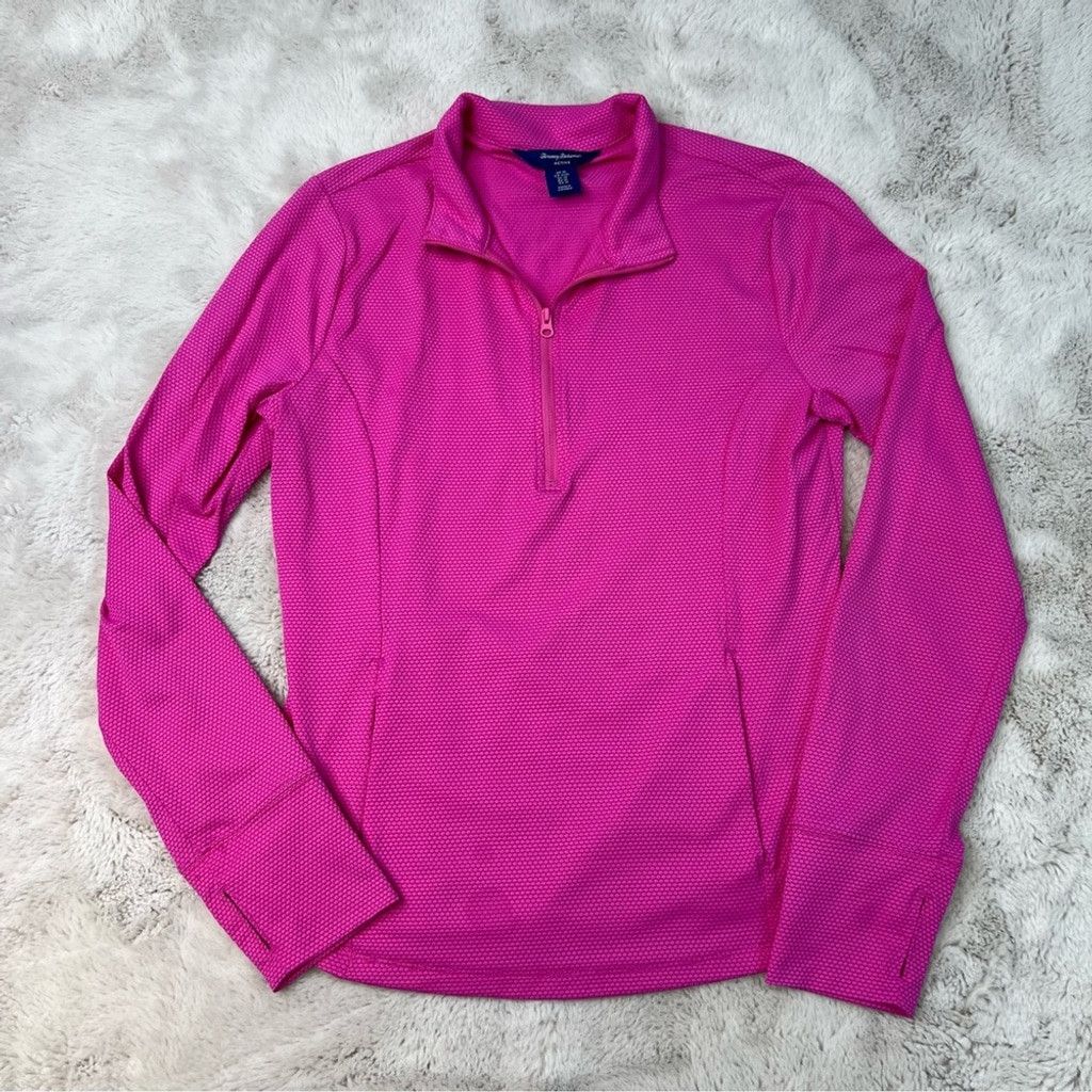 Tommy Bahama Tommy Bahama 1/2 Zip Golf Shirt Size Medium Textured Top Size M / US 6-8 / IT 42-44 - 2 Thumbnail