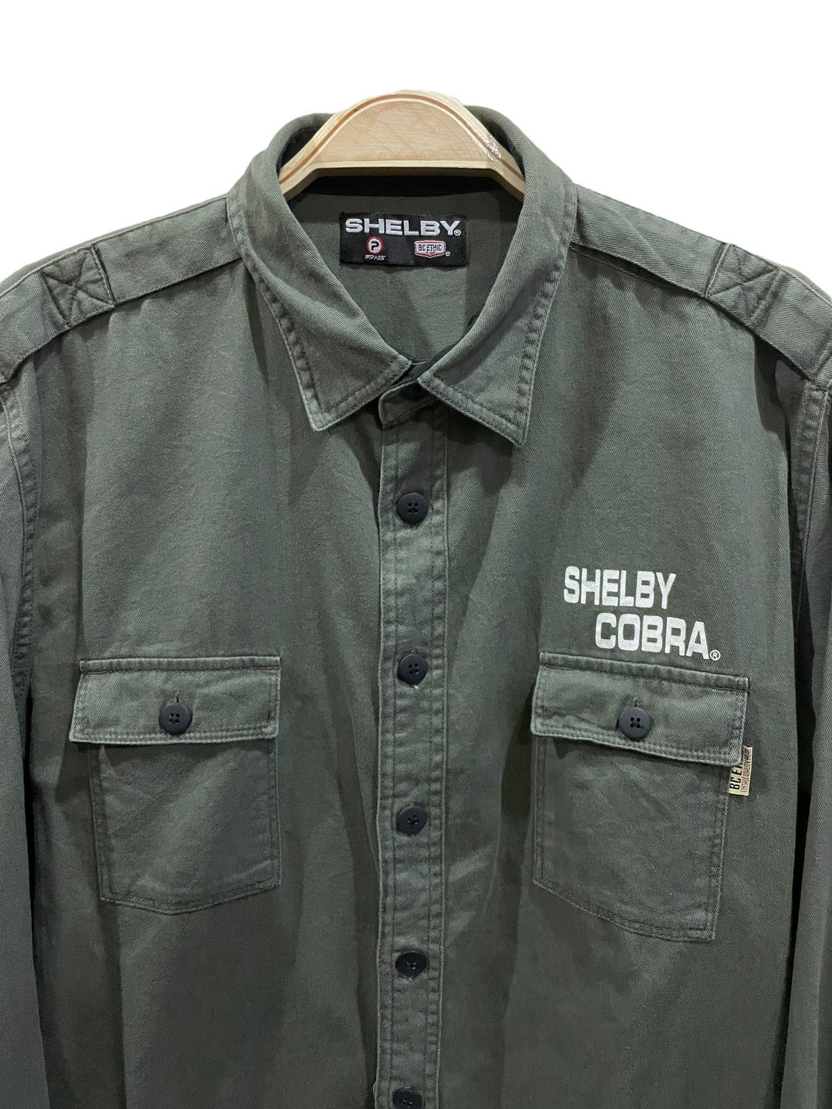 Other Vintage Shelby Cobra Button Up Shirt Flannel Size US L / EU 52-54 / 3 - 3 Thumbnail