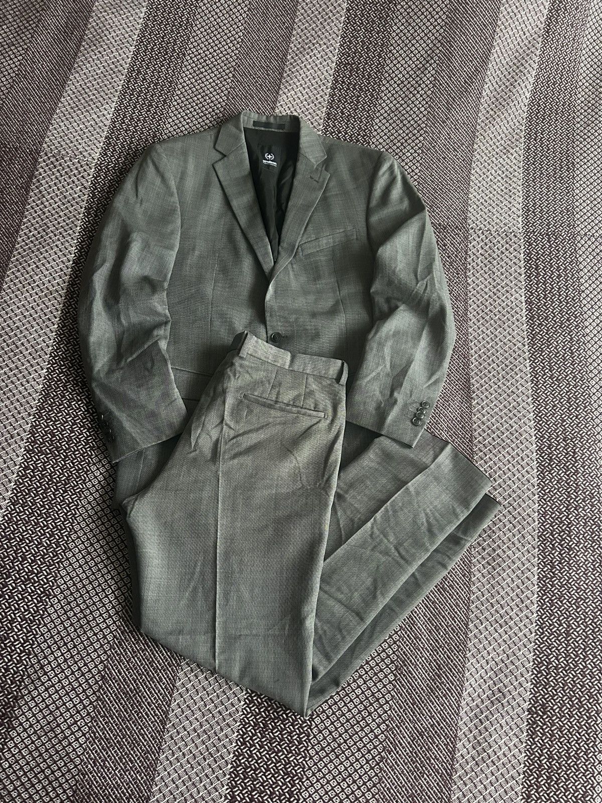 Strellson Strellson Wool Mens Suit 2 Button Solid Style Size 48 Luxury Size 38R - 1 Thumbnail