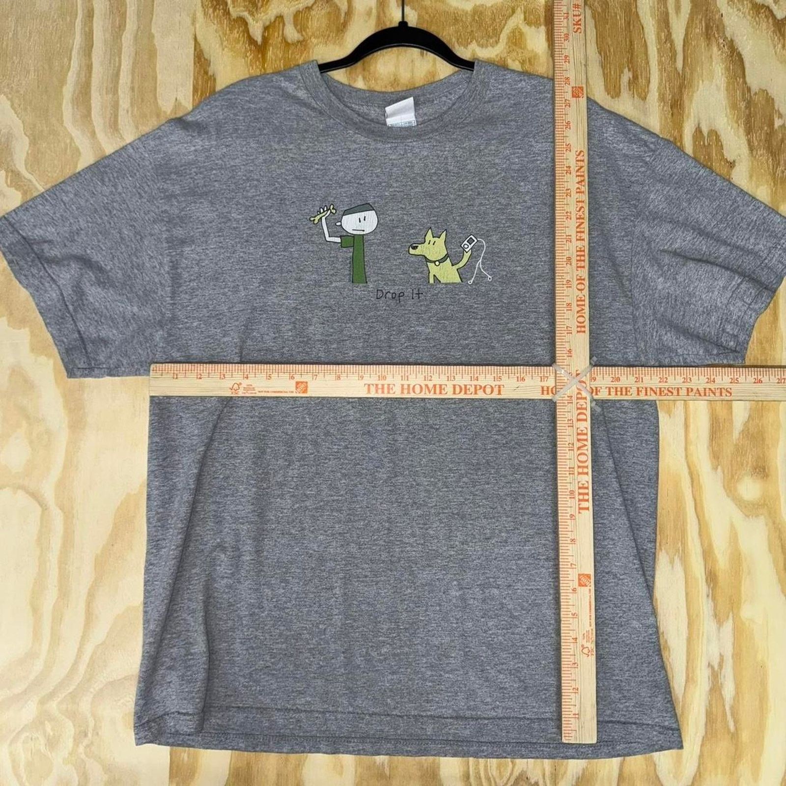 Vintage Vintage y2k cartoon stick figure t-shirt Size US XL / EU 56 / 4 - 2 Thumbnail