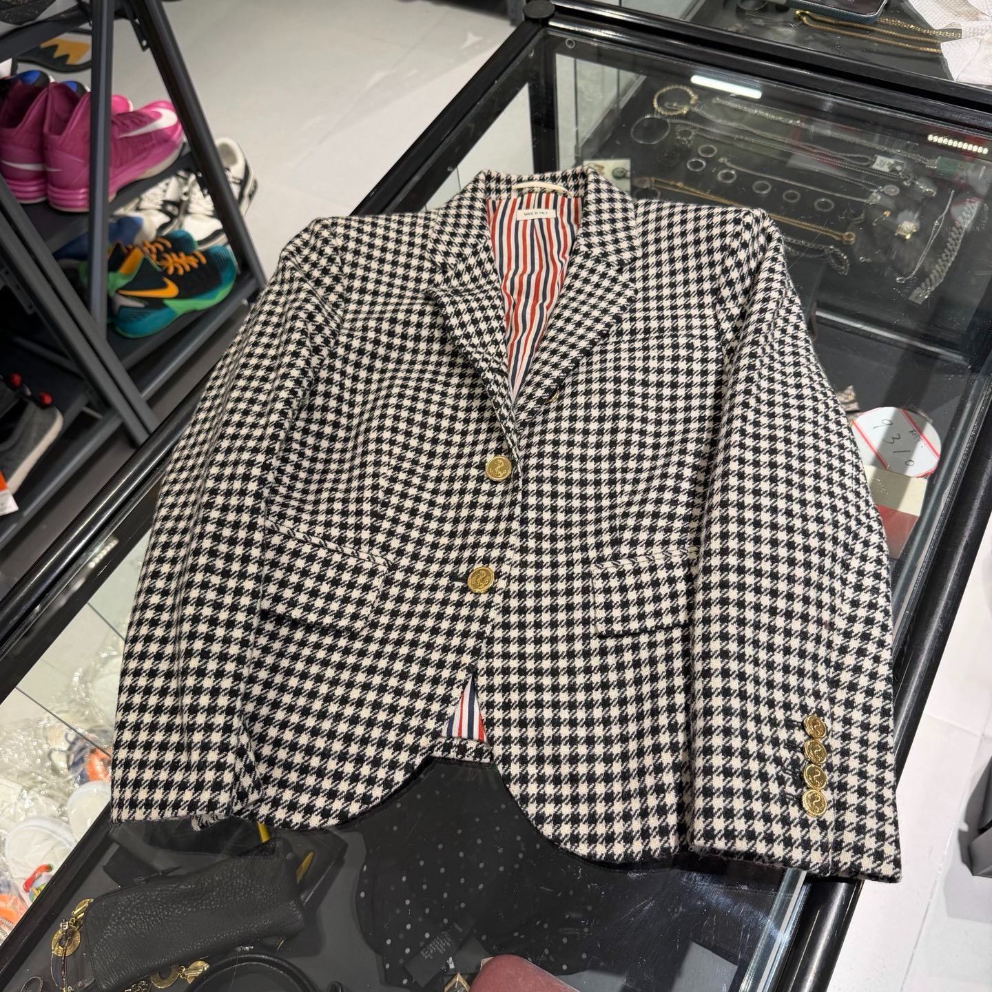 Thom Browne Thom Browne Houndstooth Wool Blazer Size US XS / EU 42 / 0 - 1 Thumbnail