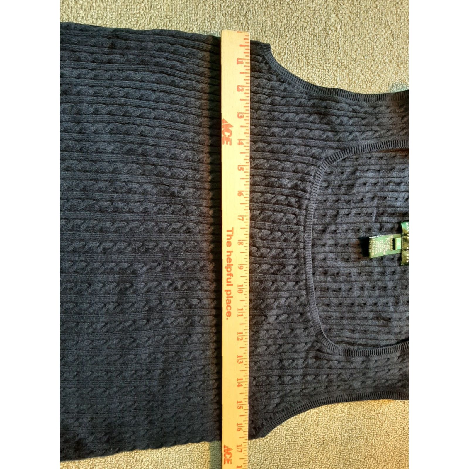 Ralph Lauren Ralph Lauren Sweater Womens Medium M Blue Sleeveless Pullover Knit Solid Square Neck M Size M / US 6-8 / IT 42-44 - 5 Thumbnail