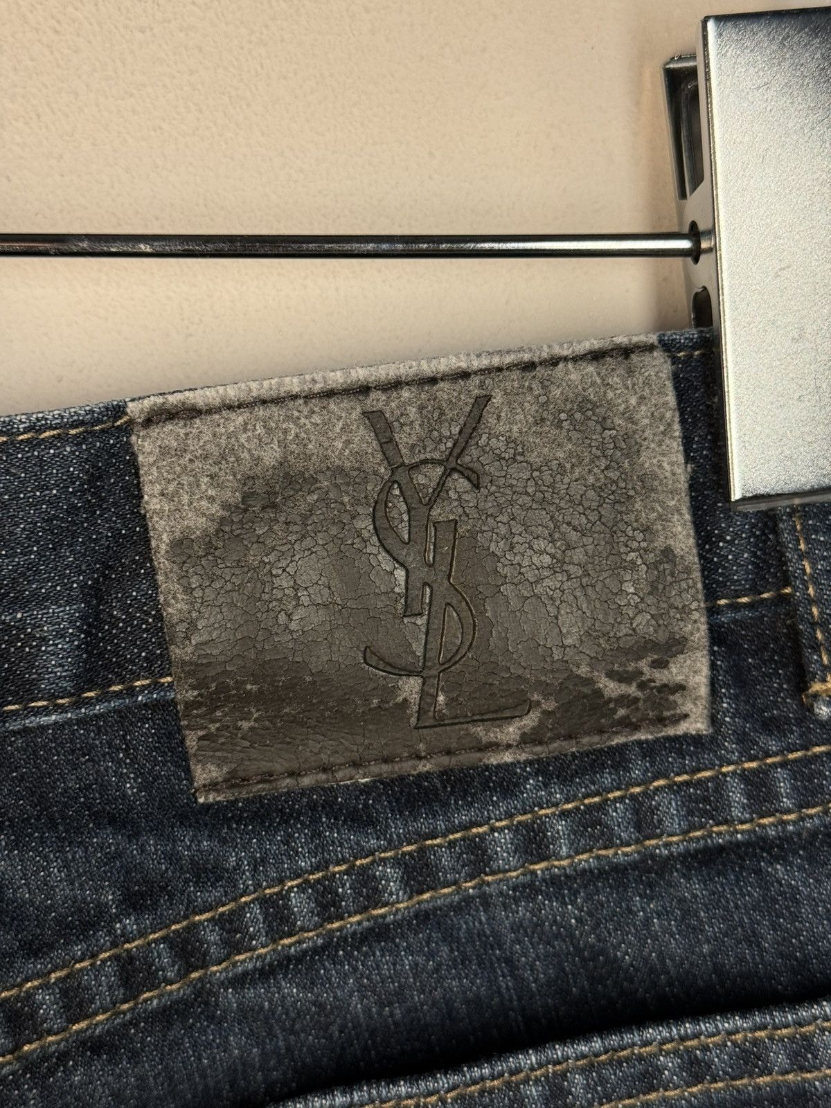 Yves Saint Laurent 34x30 YSL Jeans Denim Pants Indigo Selvedge Vintage Yves Size US 34 / EU 50 - 9 Thumbnail