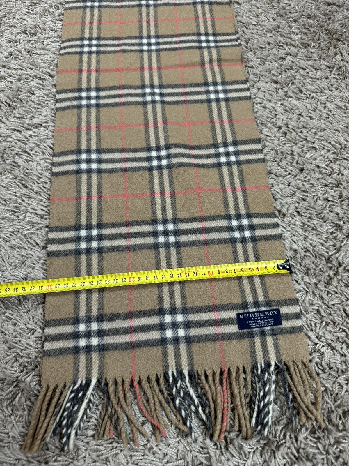 Burberry × Vintage Vintage wool scarf Burberry’s 90s original luxury item Size ONE SIZE - 4 Thumbnail