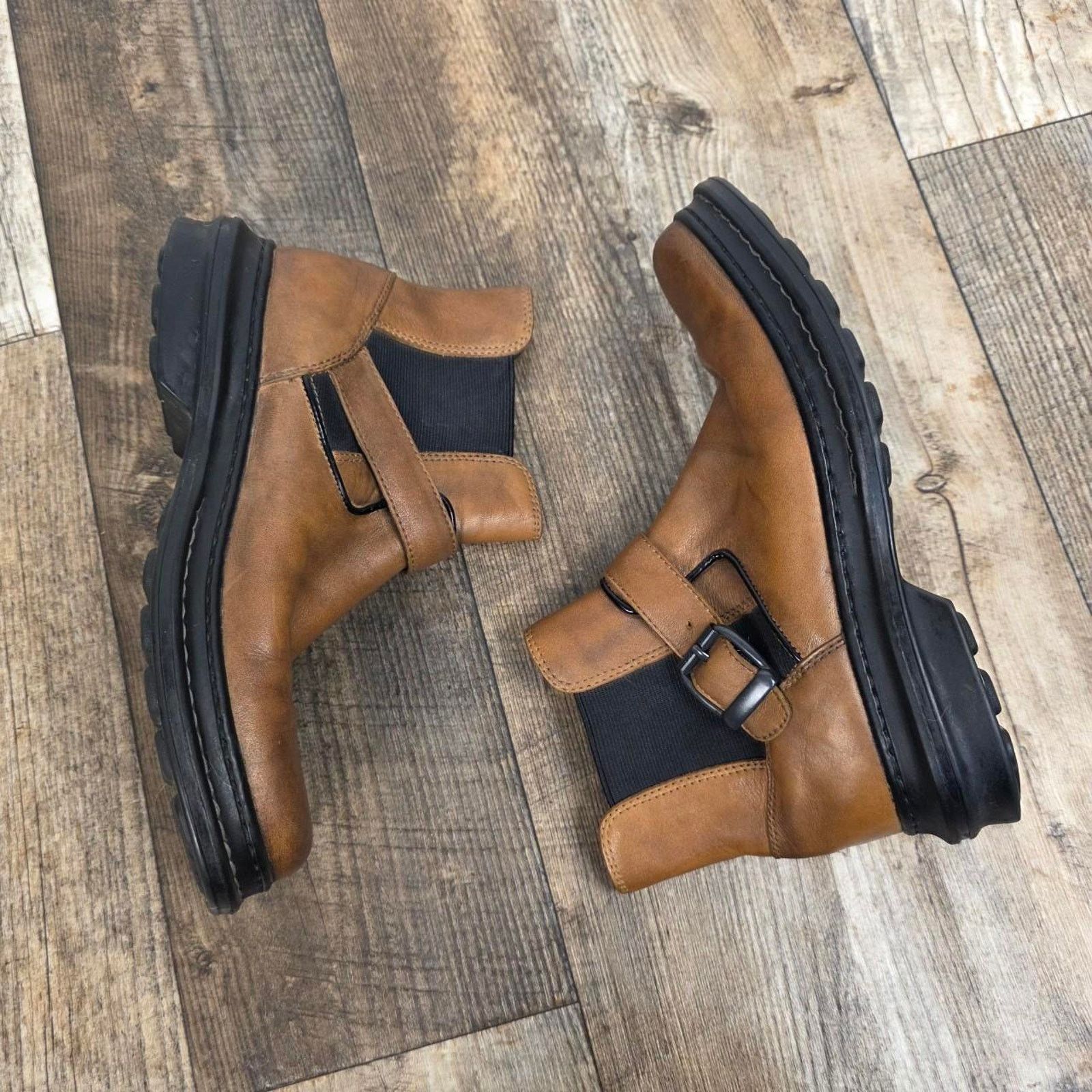 Kenneth Cole Kenneth Cole Reaction Brown Leather Chelsea Boots Buckle Size US 8 / EU 41 - 3 Thumbnail