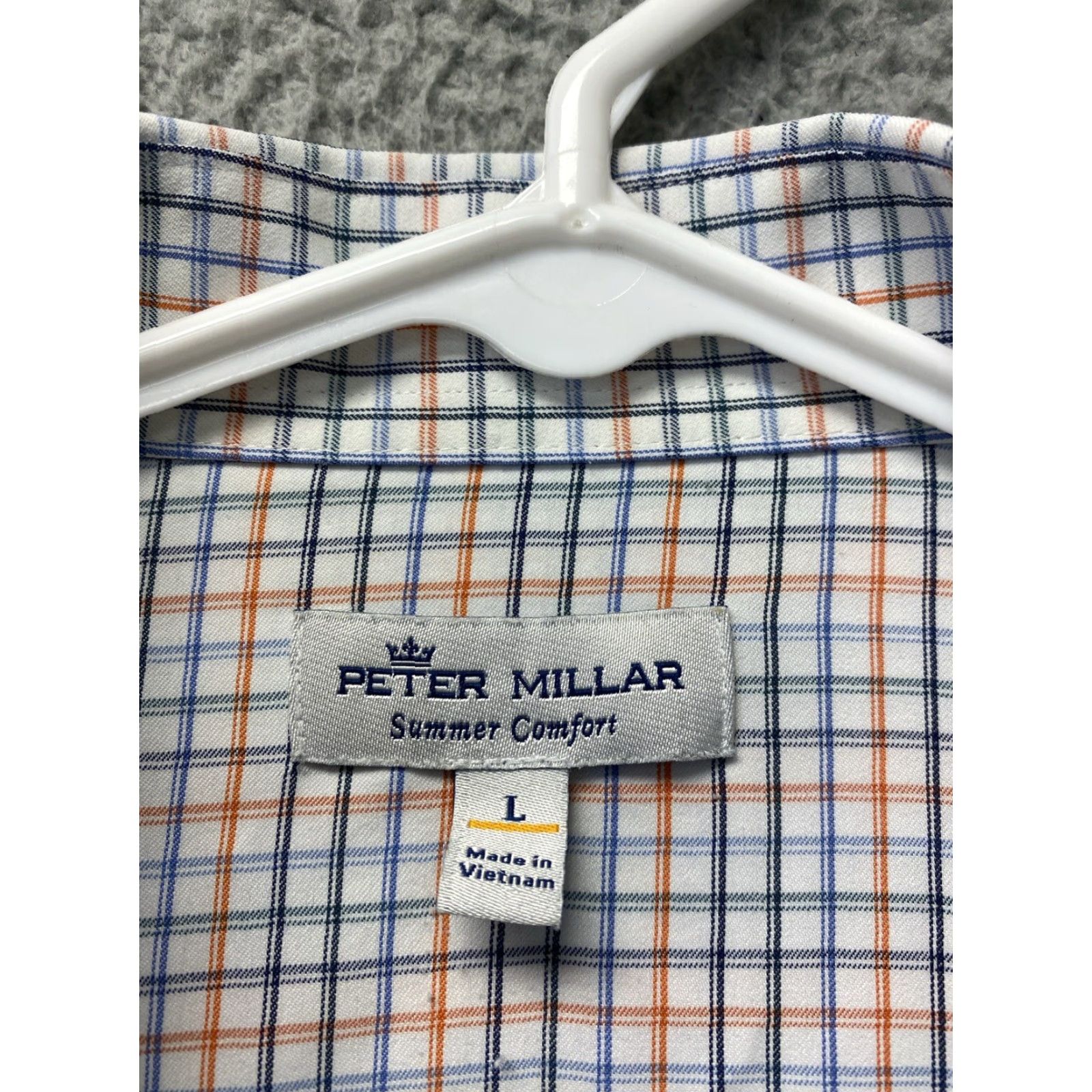 Peter Millar Peter Millar Button Shirt Summer Comfort Golf Men's L Plaid 58-40 Size US L / EU 52-54 / 3 - 5 Thumbnail