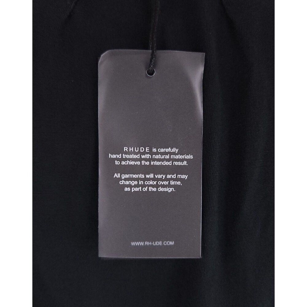 Rhude Rhude Logo Embroidered T-Shirt XS Mens Black Cotton Tee Size US XS / EU 42 / 0 - 8 Thumbnail