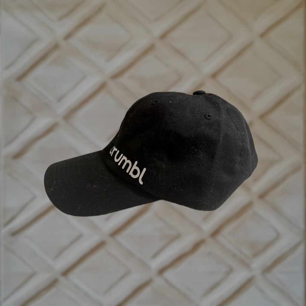 Vintage Crumbl Cookie Dad Cap Hat Black Strap Back Baseball Cap One Size Men Black Size ONE SIZE - 1 Thumbnail