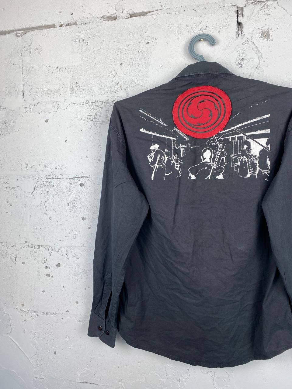Anime × Desigual × Japanese Brand Vintage Japanese Anime Samurai Black Shirt Size US L / EU 52-54 / 3 - 6 Thumbnail