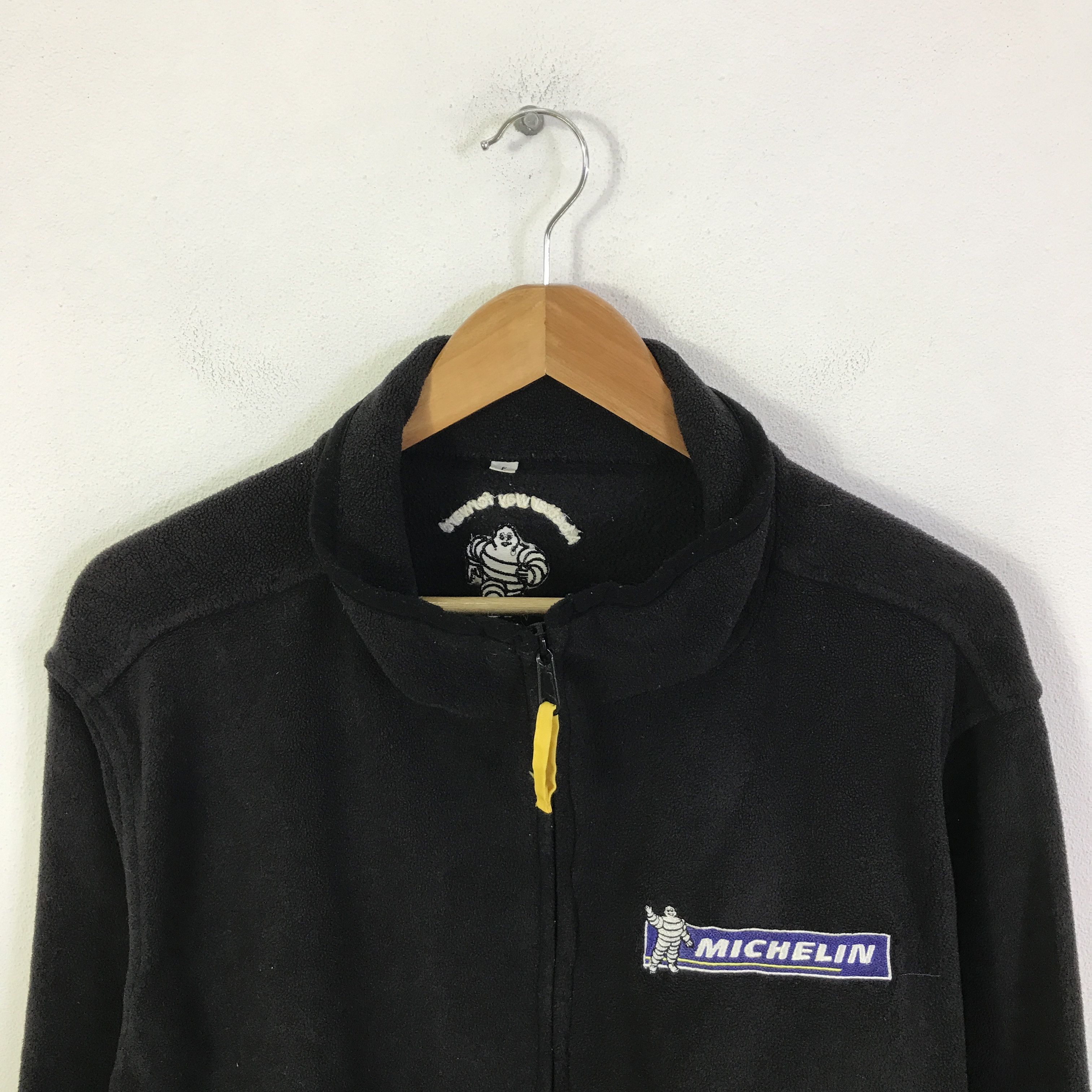 Japanese Brand Racing michelin fleece zipper jacket K105B21 Size US L / EU 52-54 / 3 - 2 Thumbnail
