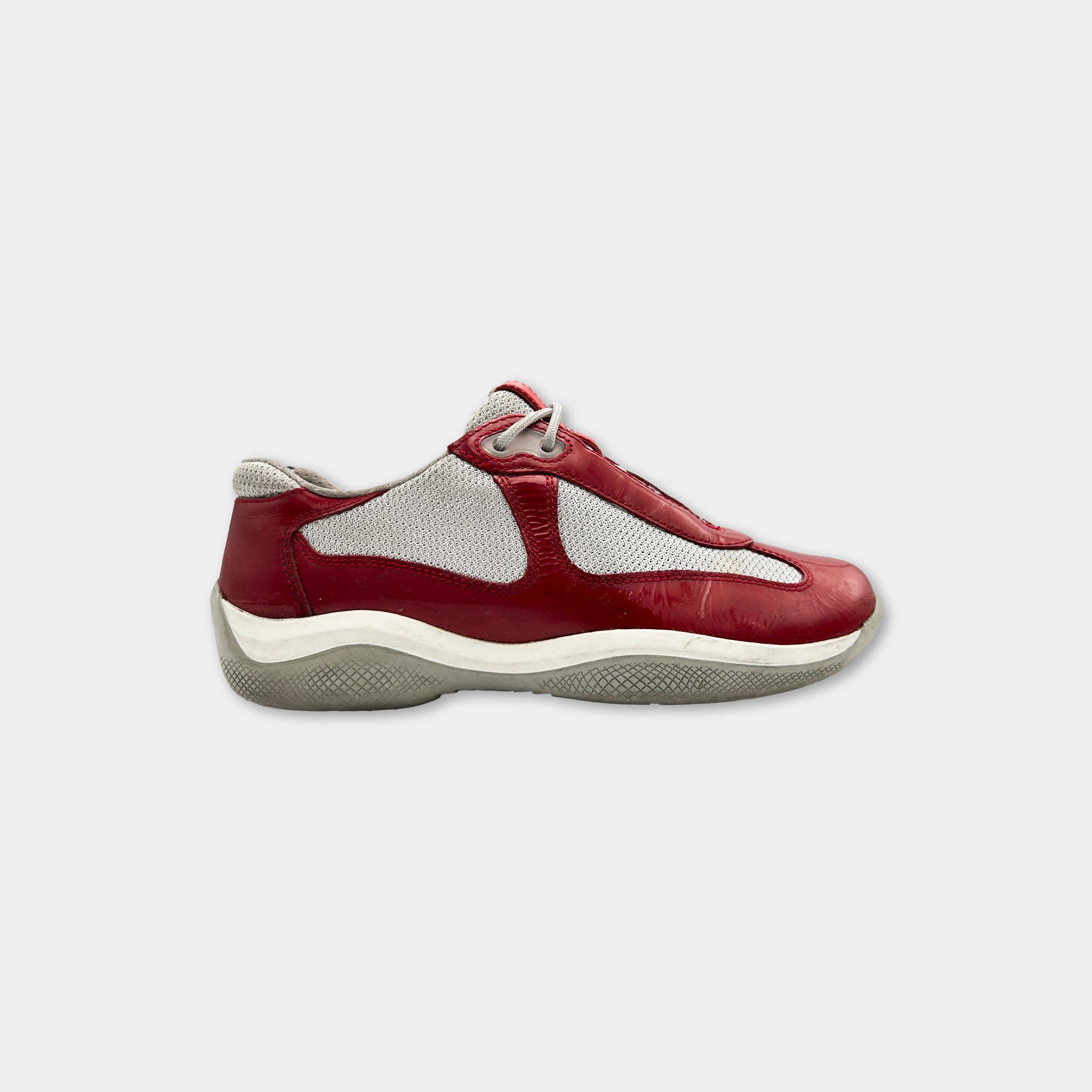 Prada Prada America’s Cup Red Low Sneakers Size US 8 / IT 38 - 1 Thumbnail