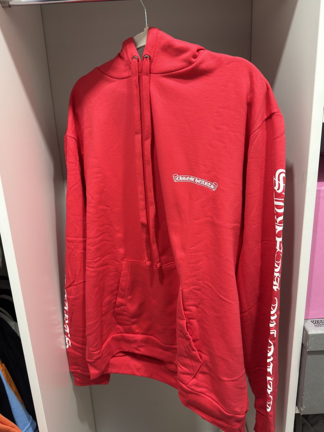 Chrome Hearts Chrome Hearts Red Hoodie Size US L / EU 52-54 / 3 - 4 Thumbnail