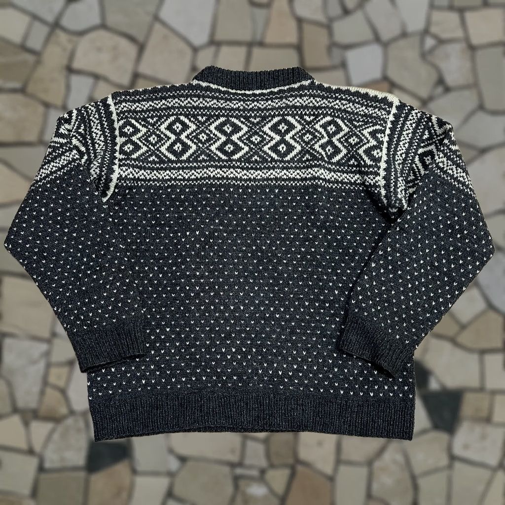 Vintage Vintage Husfliden Oslo Wool Sweater Fair Isle Womens LXL Knit Size L / US 10 / IT 46 - 1 Thumbnail