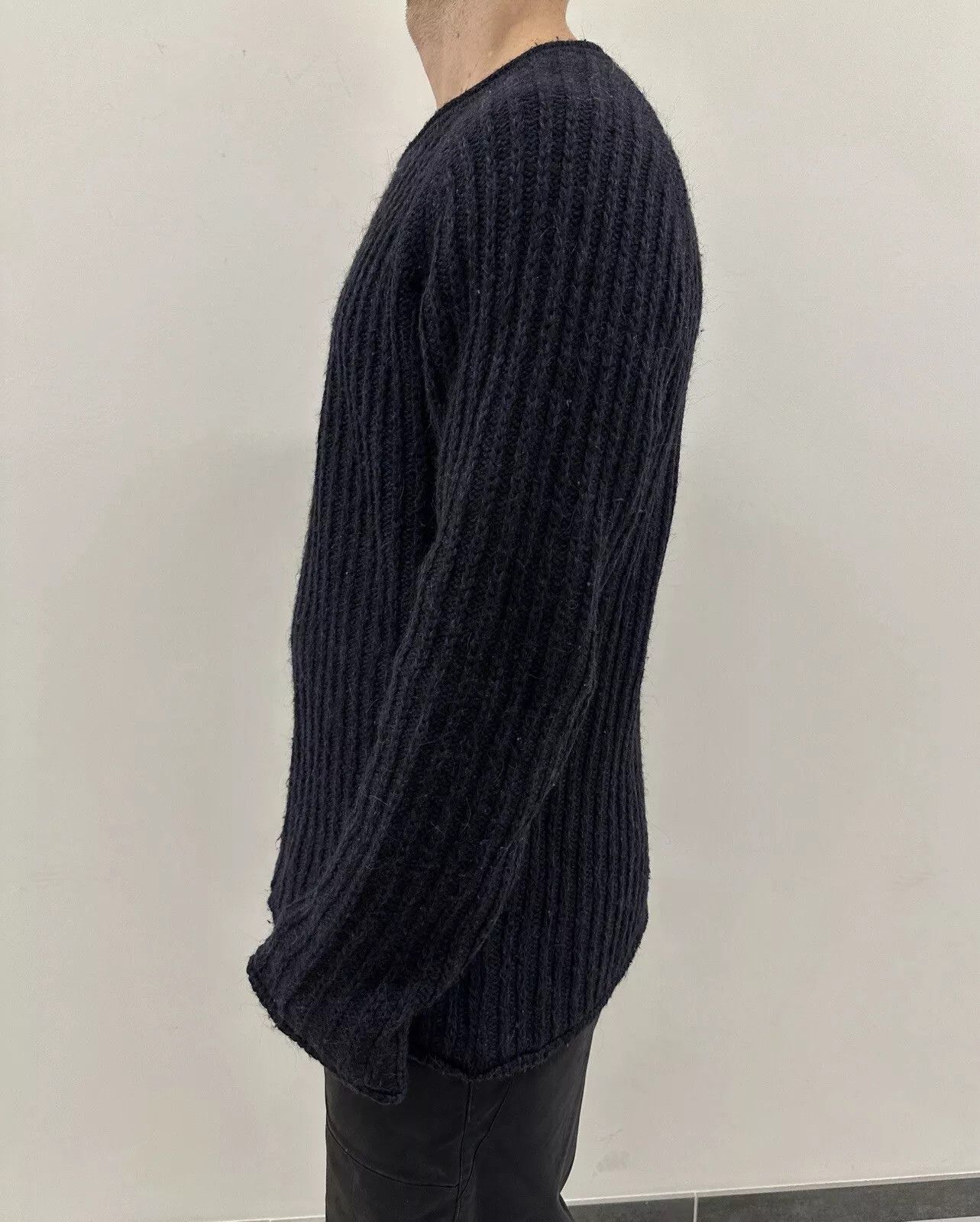 Nudie Jeans Sweater Knit Wool Blend Pullower Mens Unisex